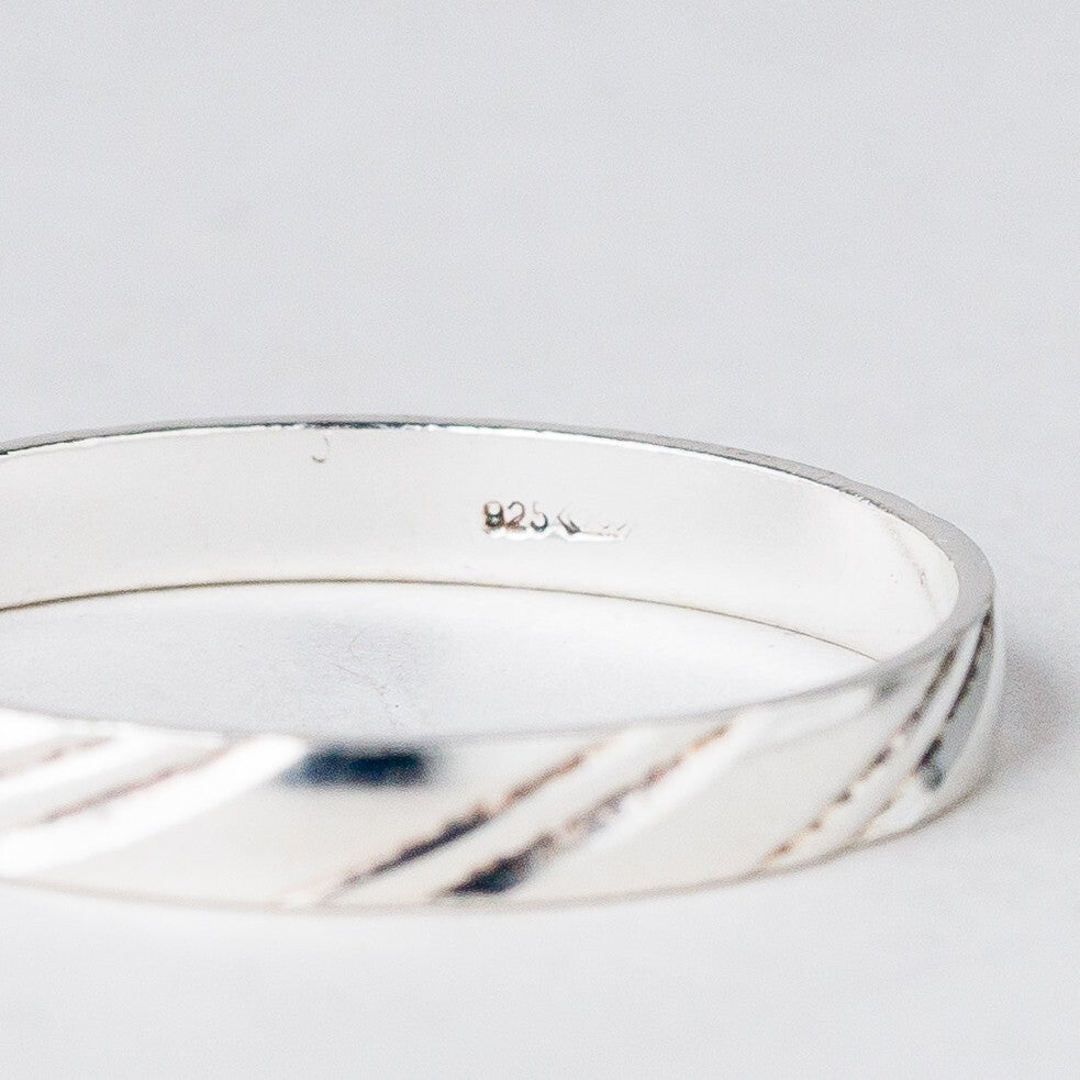Silber Ring 925 Größe 66 (21,0 mm Ø) 1,58 g6