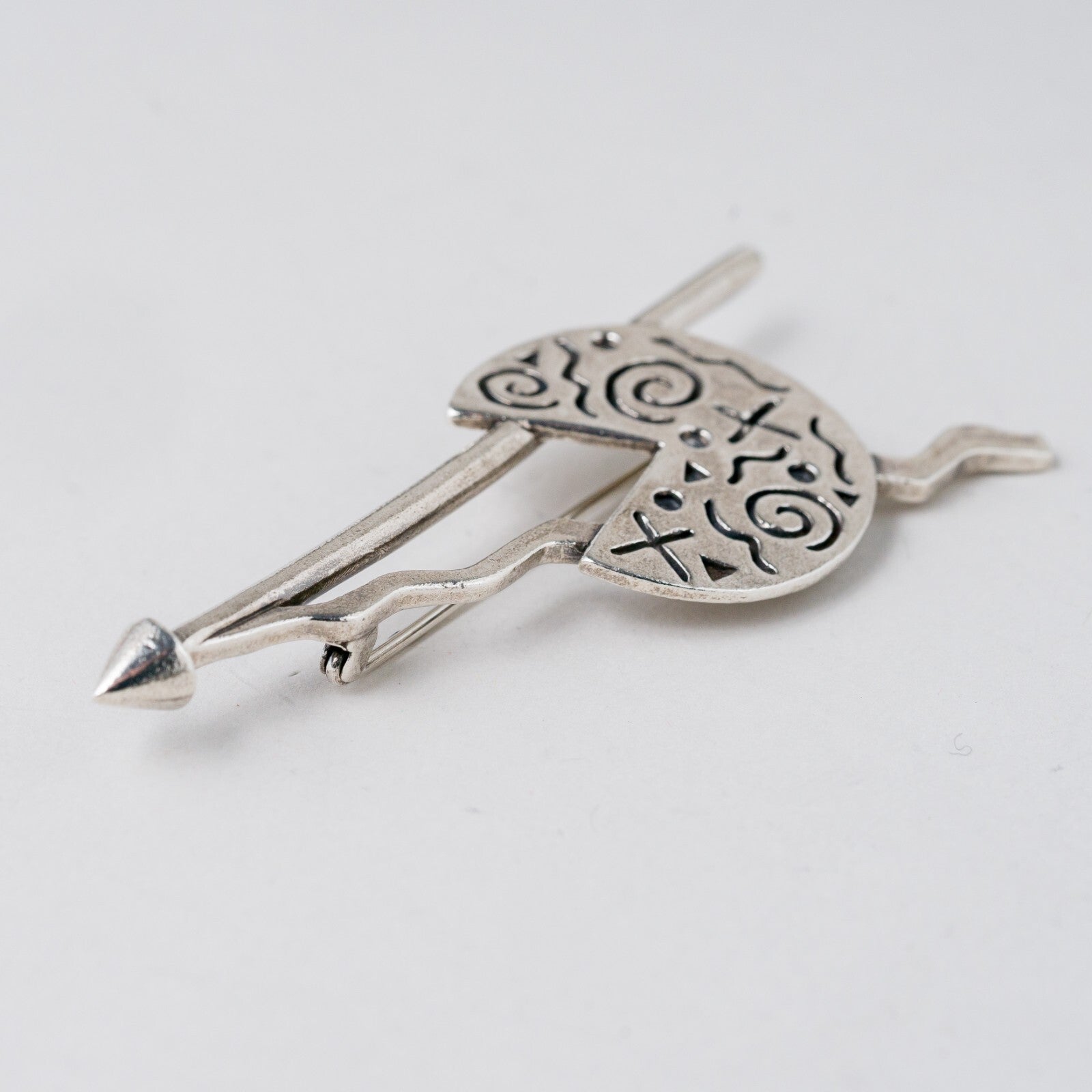 Silber Brosche 925 6,8 cm 13,27 g2