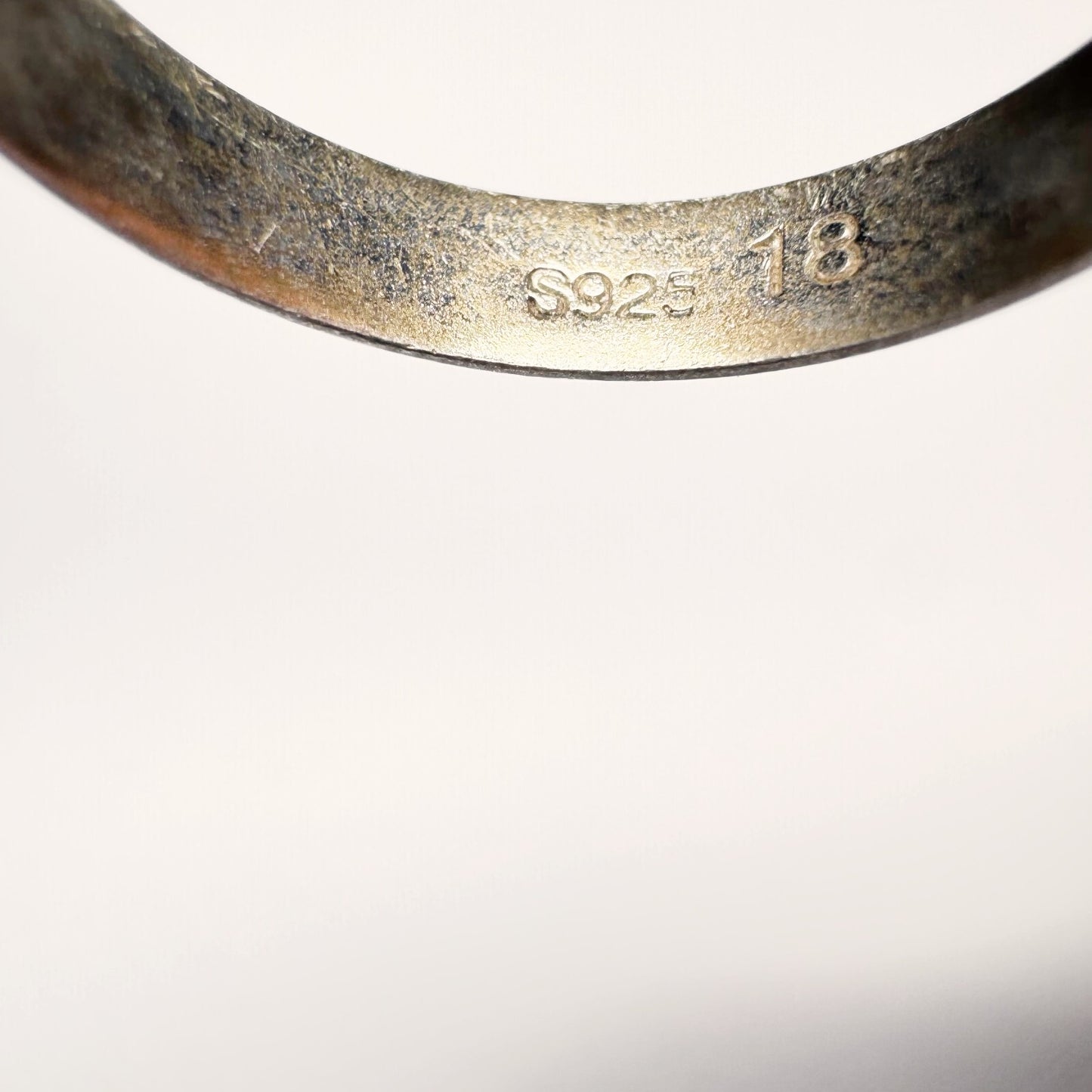 Ring 925er Silber (gestempelt) Größe 57 mit Muster 1,65g6