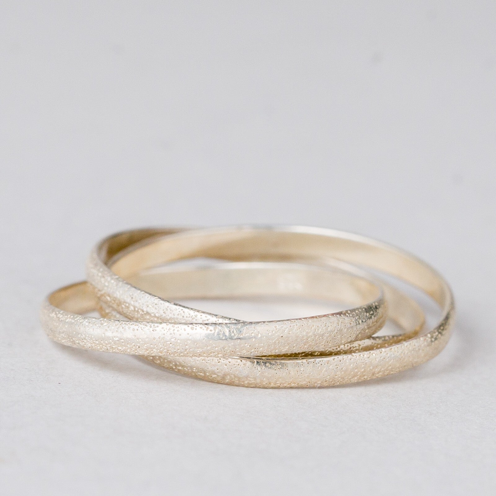 3 x Ring Trinity 925er Silber Größe 59 (18,8 mm Ø) 2,13 g 2