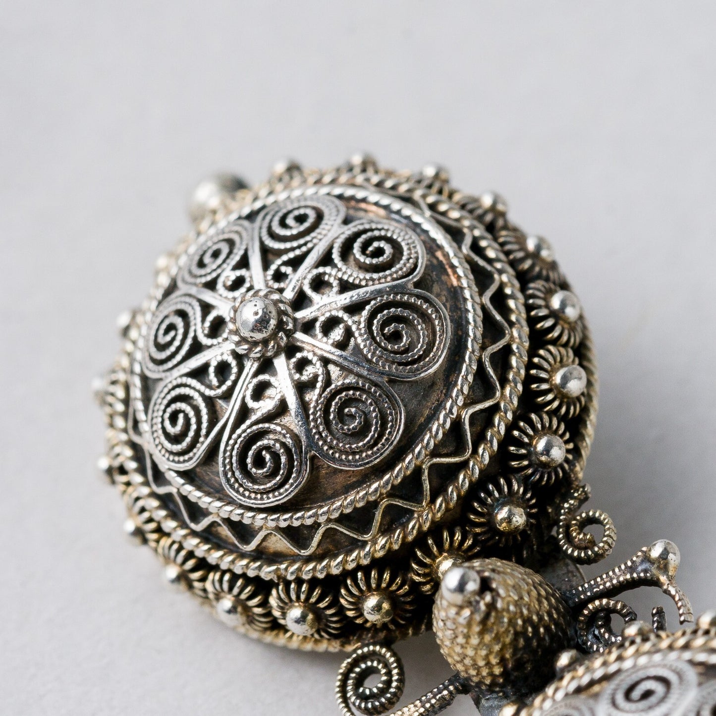 Brosche Silber filigran 5,4 cm 9,95 g2