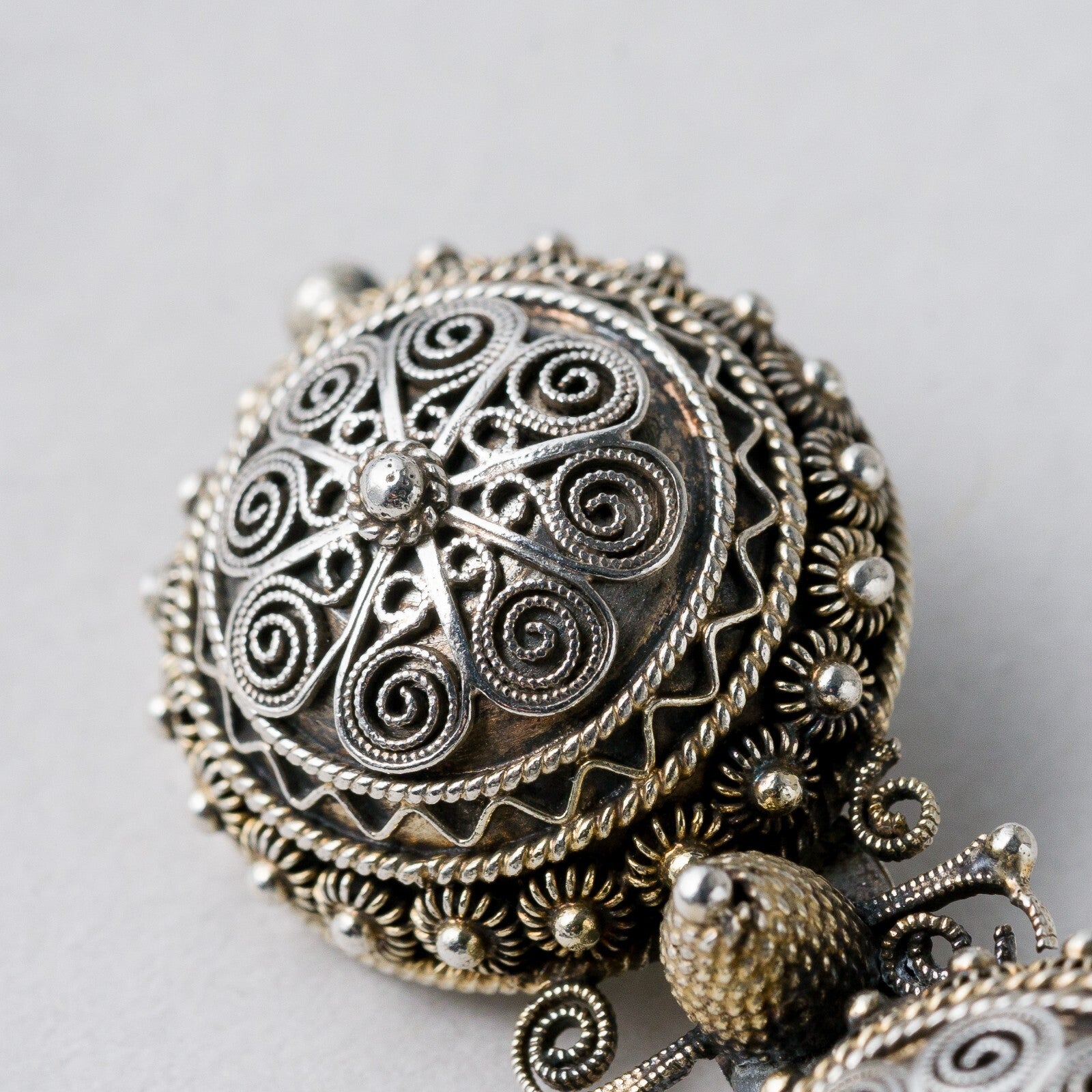 Brosche Silber filigran 5,4 cm 9,95 g2