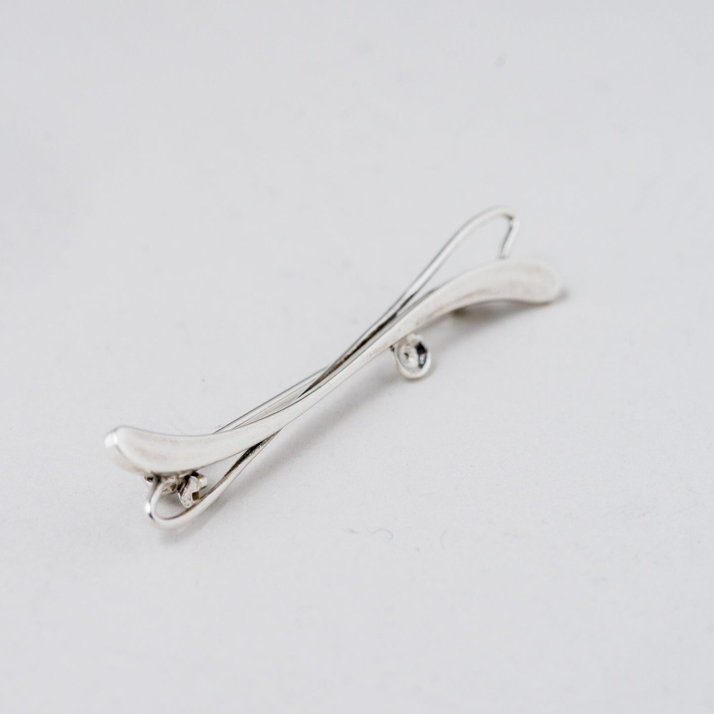 Silber Brosche Ohne Stein 5,2 cm 2,91 g1
