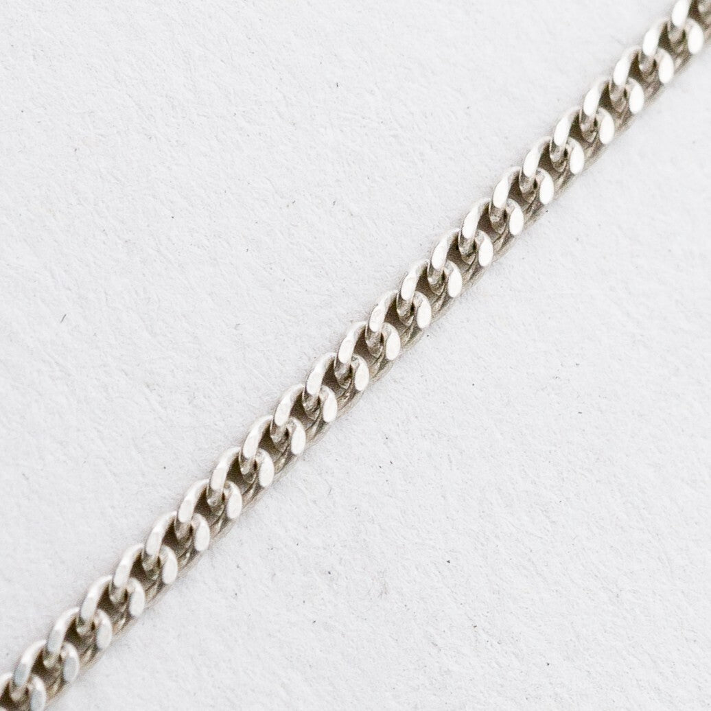 Silber Halskette 925 Panzerkette 1,5 mm 43 cm 2,88 g3