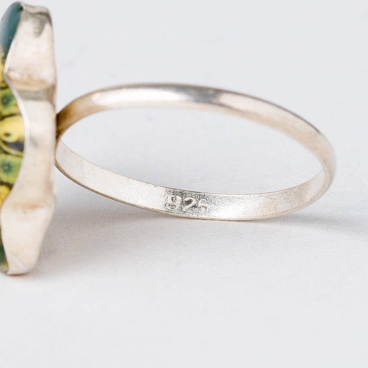 Silber Ring 925 Pilz Größe 47 (15,0 mm Ø) 1,43 g5
