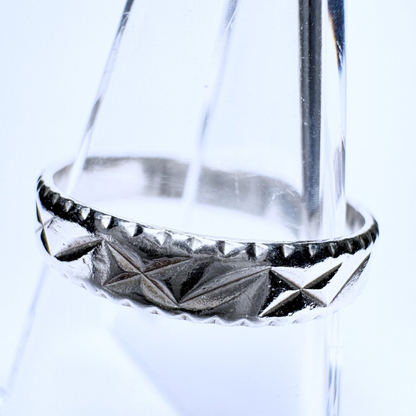 Ring 925er Silber Größe 58 mit Muster 2,11g2