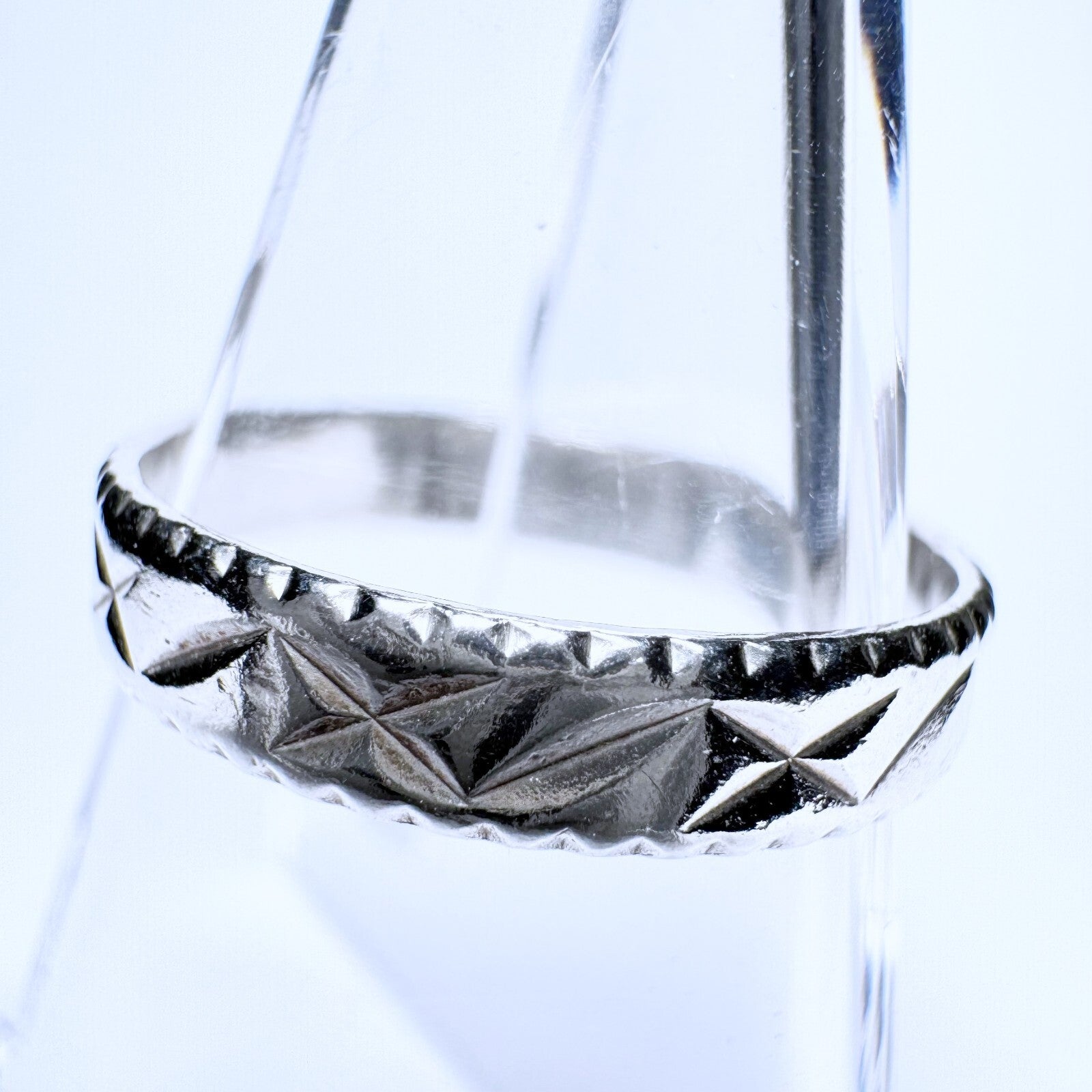 Ring 925er Silber Größe 58 mit Muster 2,11g2