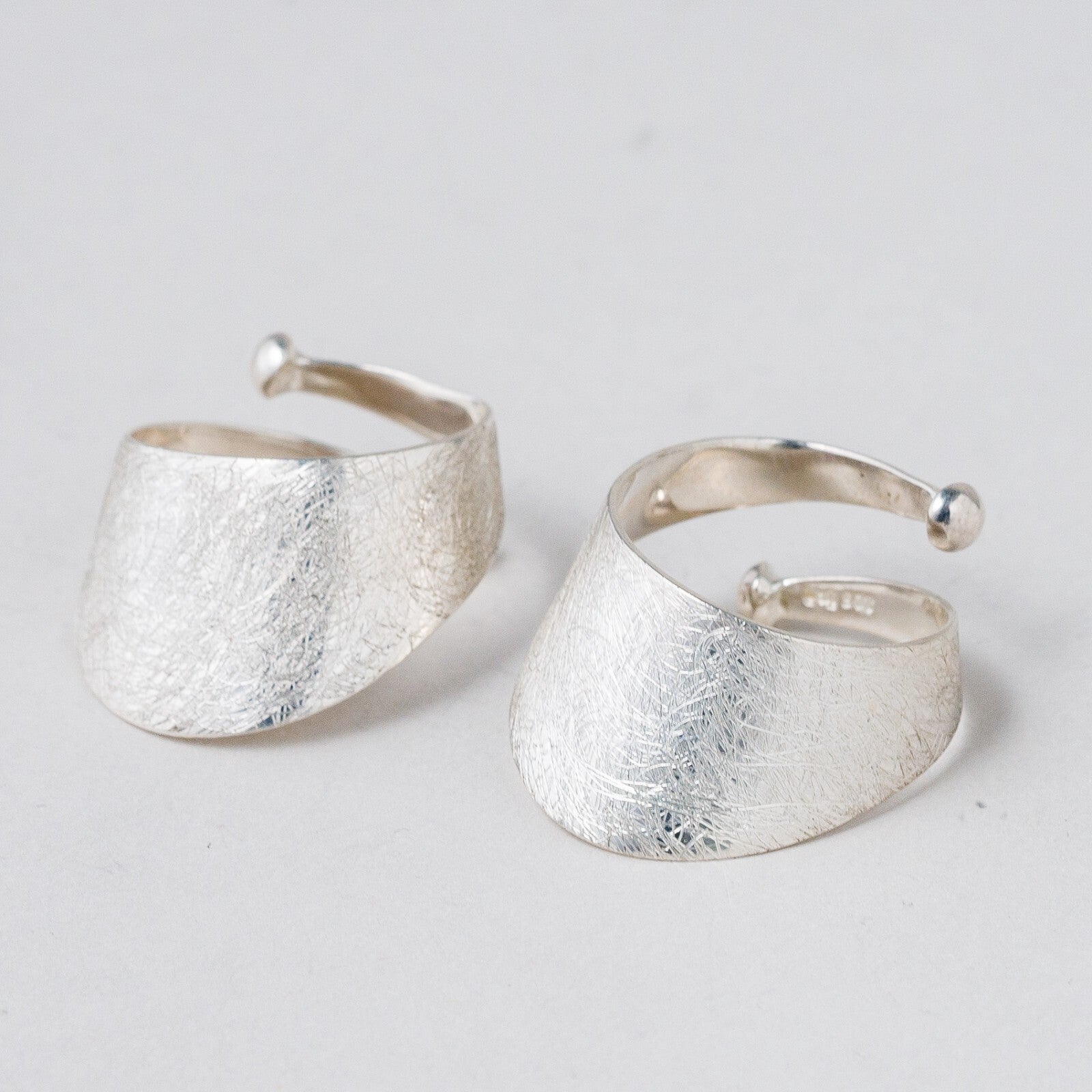 2 x Ring 925 Silber Größe flexibel 9,79 g0
