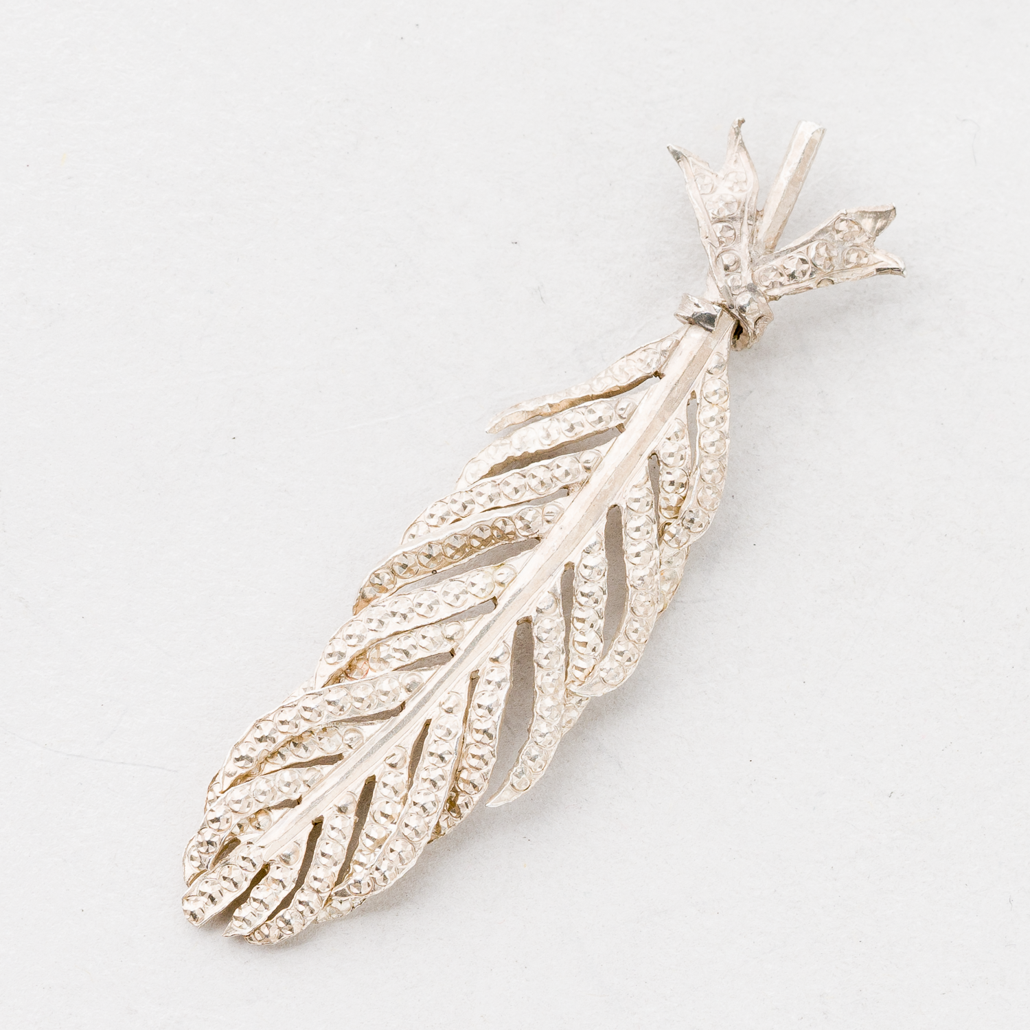 CNC: Anhänger Blattform Silber 3,14 g 5 cm0