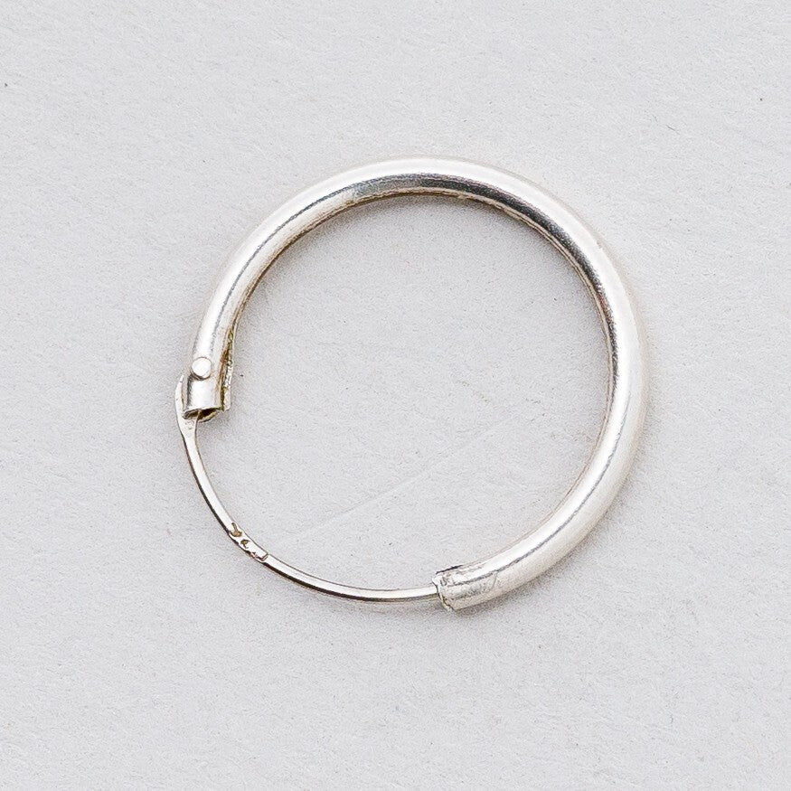 Einzelner Ohrring Creole Silber 0,33 g5
