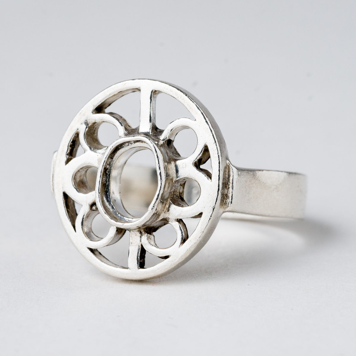 Silber Ring 925 Ohne Stein Größe 58 (18,4 mm Ø) 5,41 g0