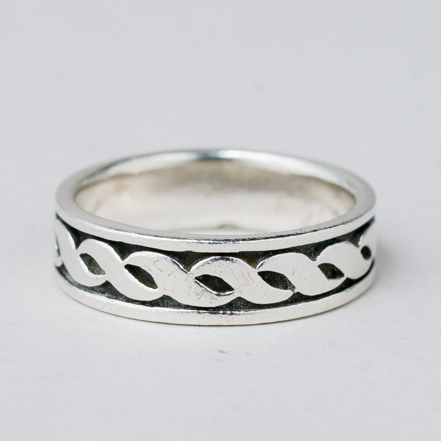 Silber Ring 925 Größe 59 (18,8 mm Ø) 5,21 g2