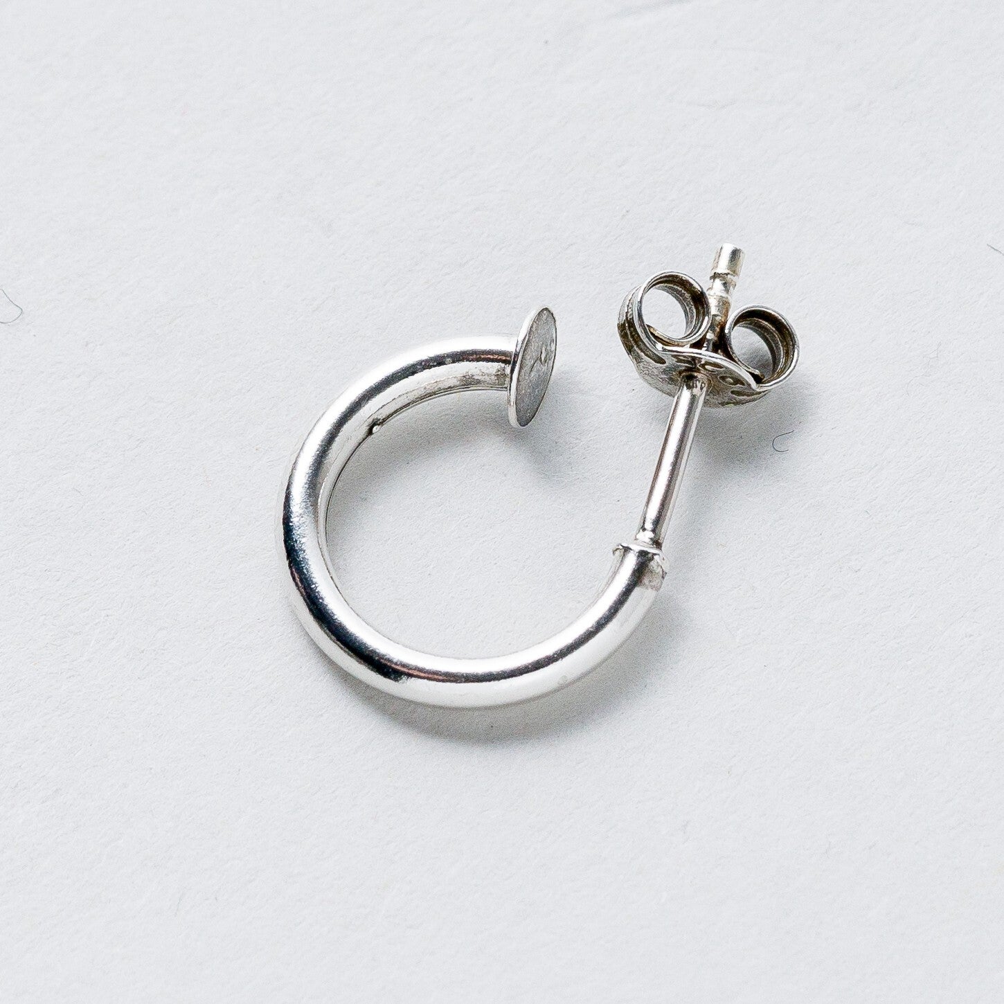 Einzelner Ohrring Creole Silber 0,63 g4