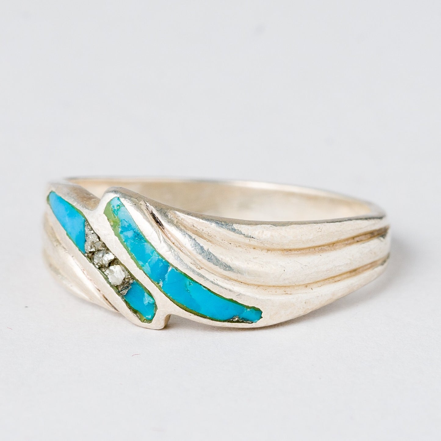 Silber Ring Türkis Größe 57 (18,1 mm Ø) 3,48 g0