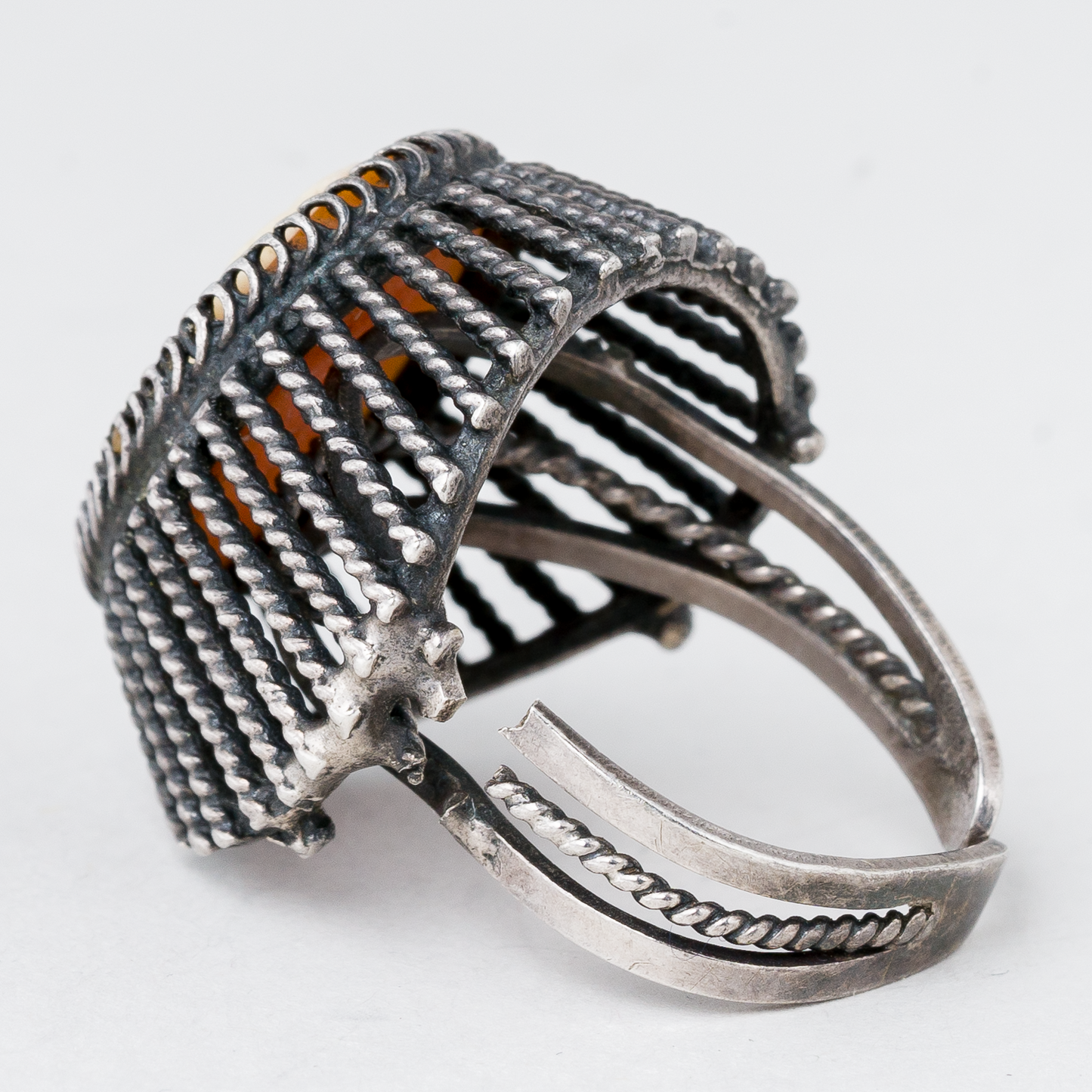 Ring Kamee 6,6 g Silber Größe flexibel3