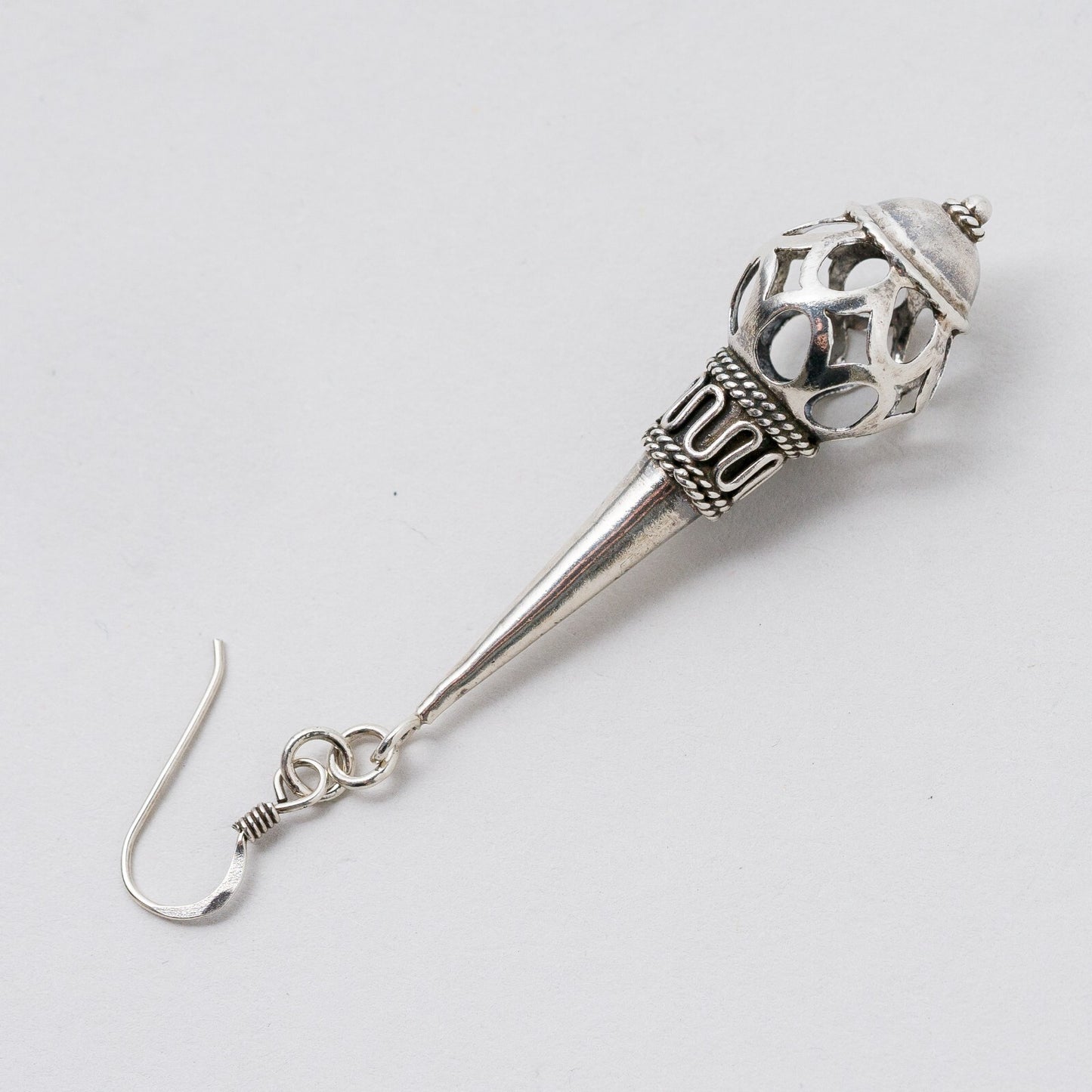 Einzelner Ohrring Hängeohrring Silber 3,68 g2