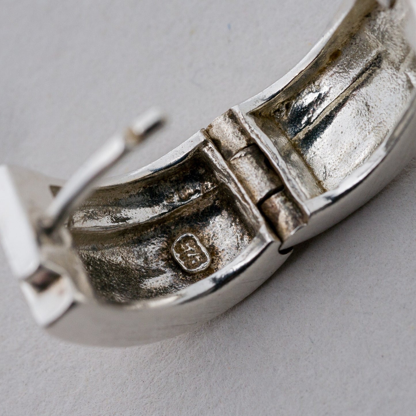 Einzelner Ohrring Halbe Creole 925 Silber 3,02 g1