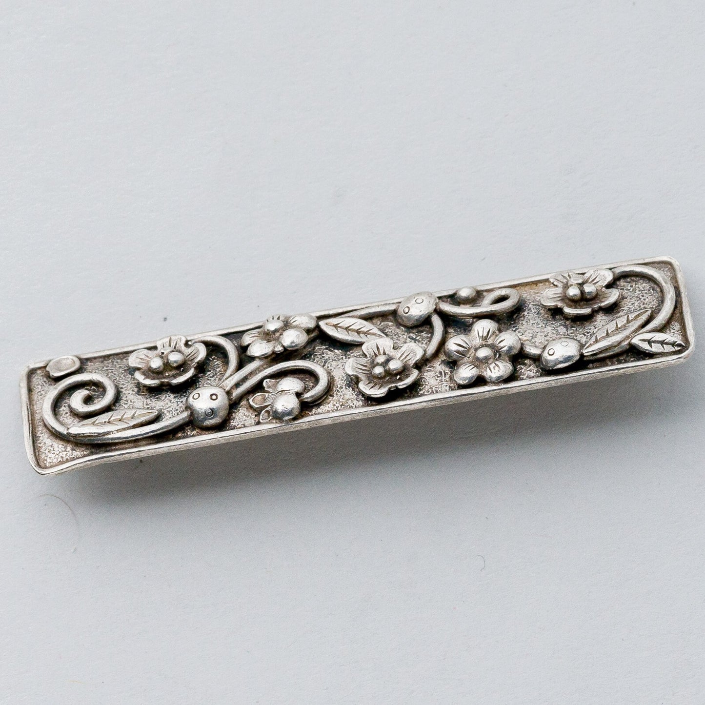 Silber Brosche Spange 835 Floral "Handarbeit" 10,37 g5