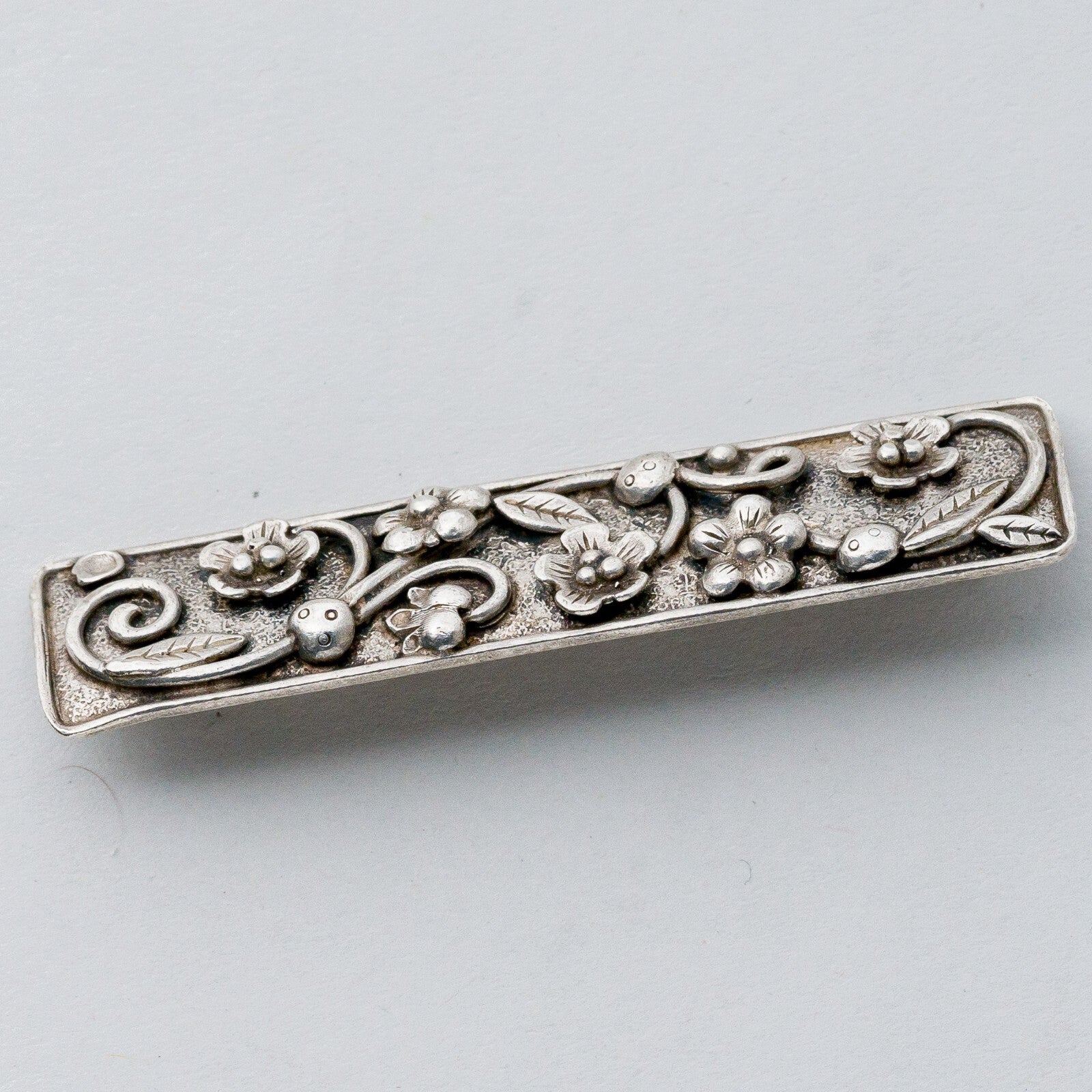 Silber Brosche Spange 835 Floral "Handarbeit" 10,37 g5