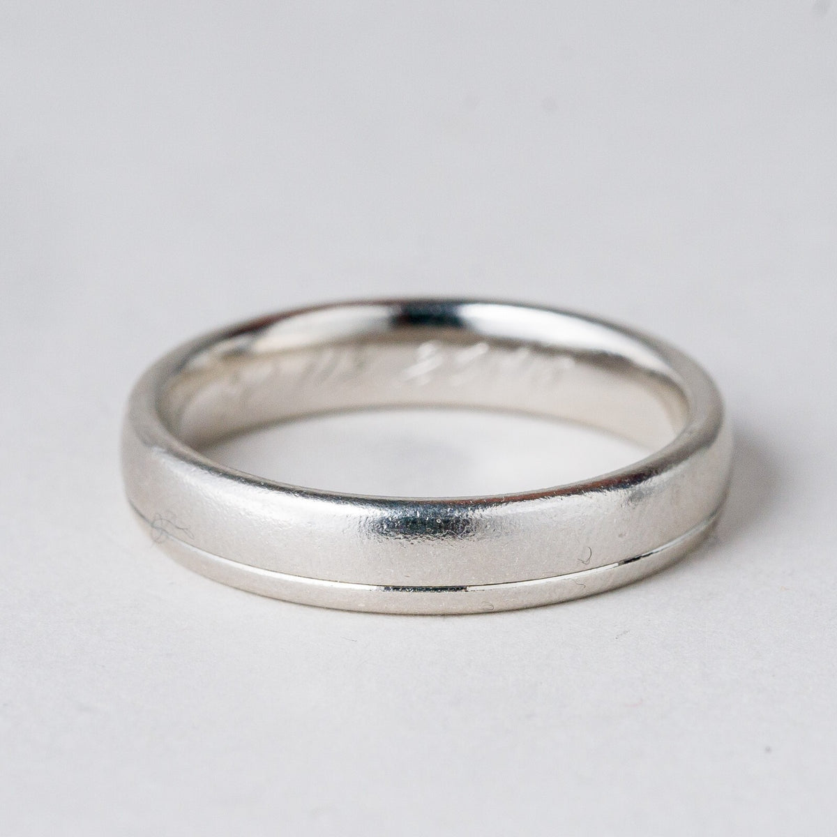 Silber Ring 925 Gravur innen Größe 66 (21,0 mm Ø) 6,44 g1