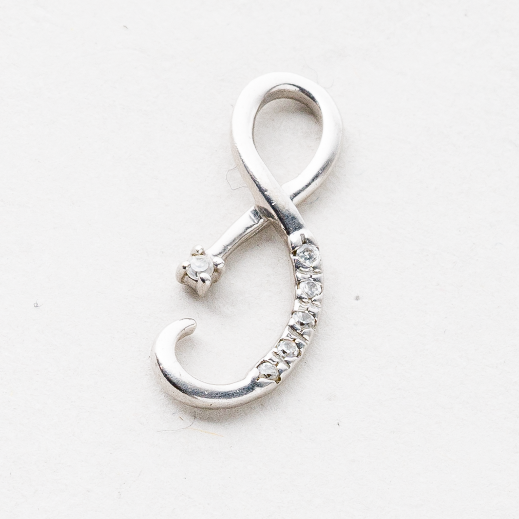 Anhänger Steinbesatz 925er Silber 0,95 g 2 cm0