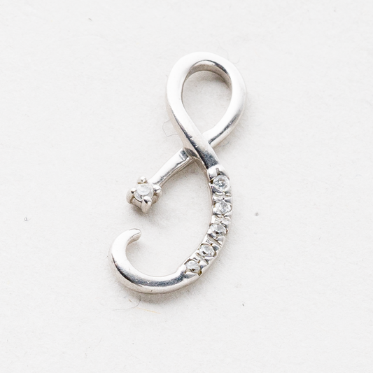 Anhänger Steinbesatz 925er Silber 0,95 g 2 cm0