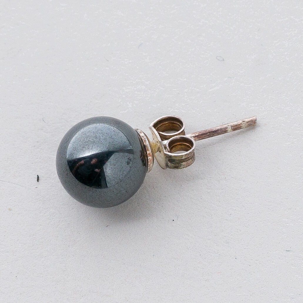 Ohrringe Ohrstecker Silber Schwarze Perlen 3,37 g1