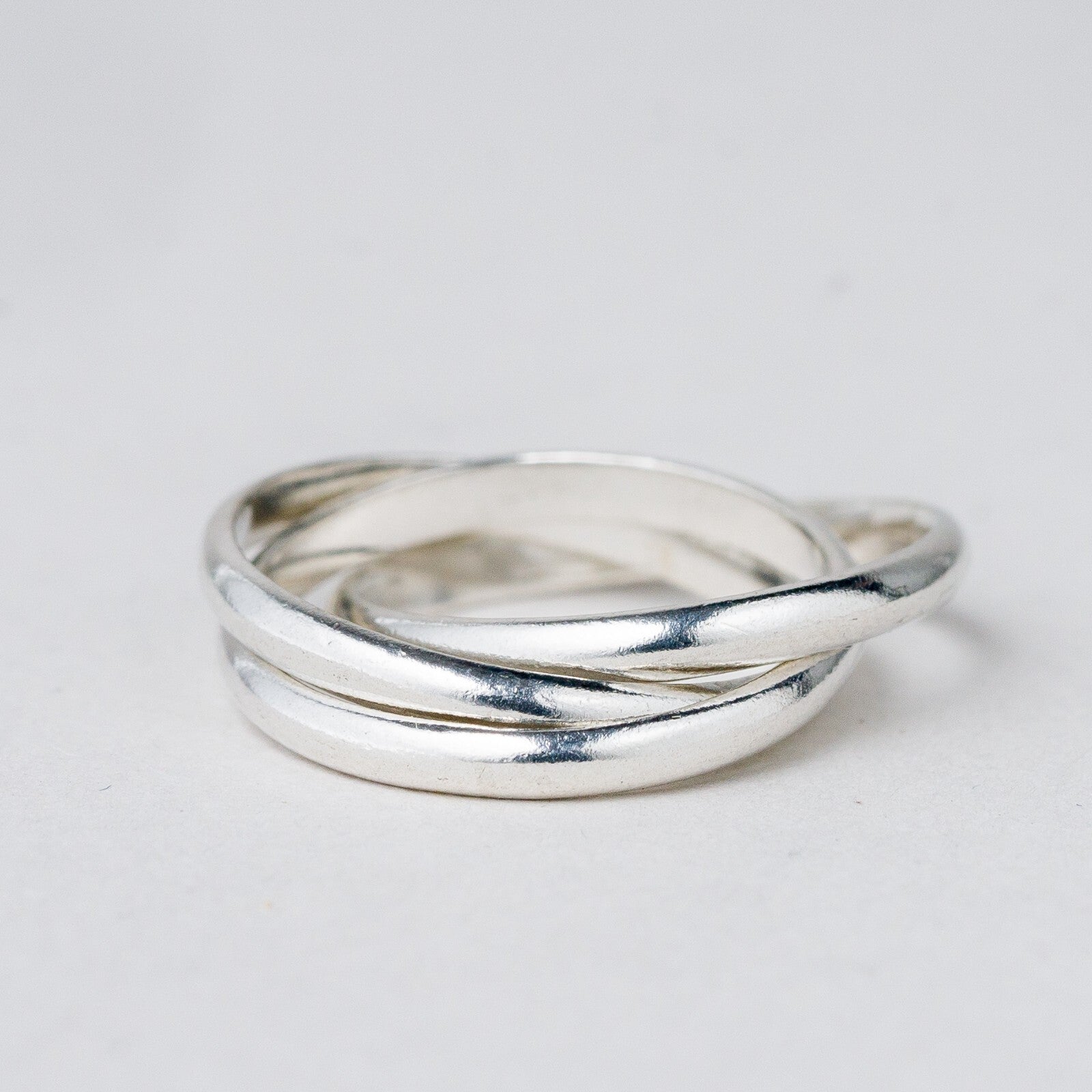 Silber 3 x Ring Trinity Größe 50 (15,9 mm Ø) 3,65 g1
