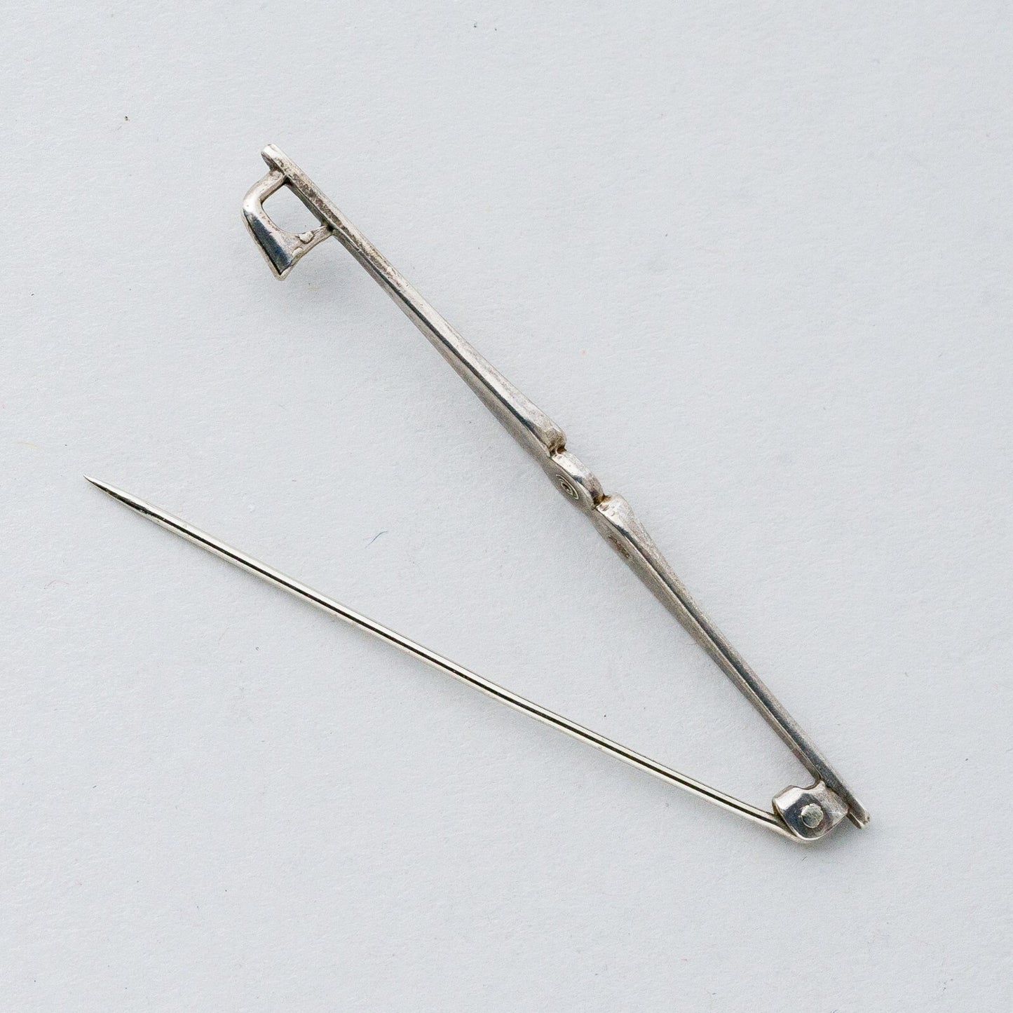 Silber Brosche Spange 835 Ohne Stein 1,97 g4