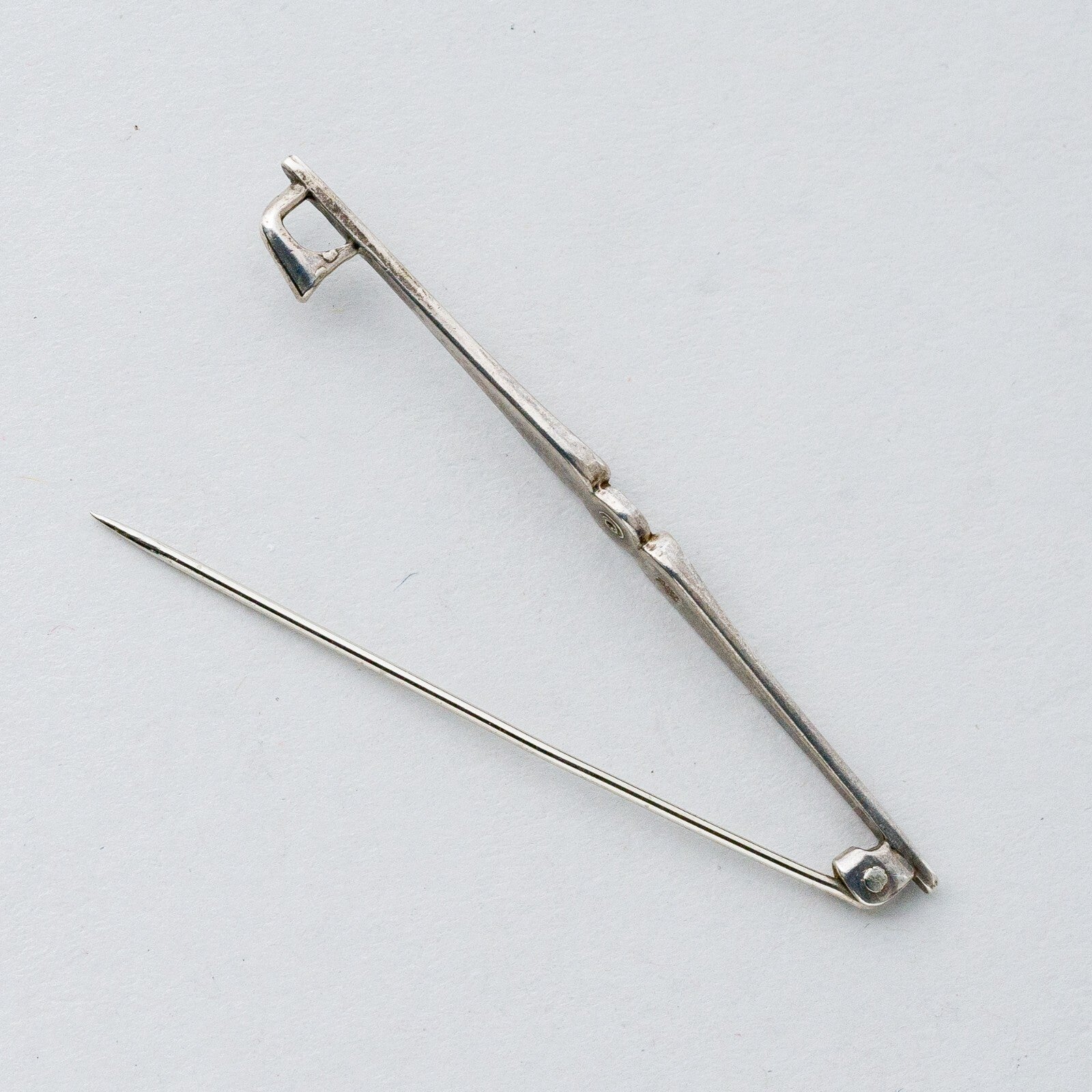 Silber Brosche Spange 835 Ohne Stein 1,97 g4