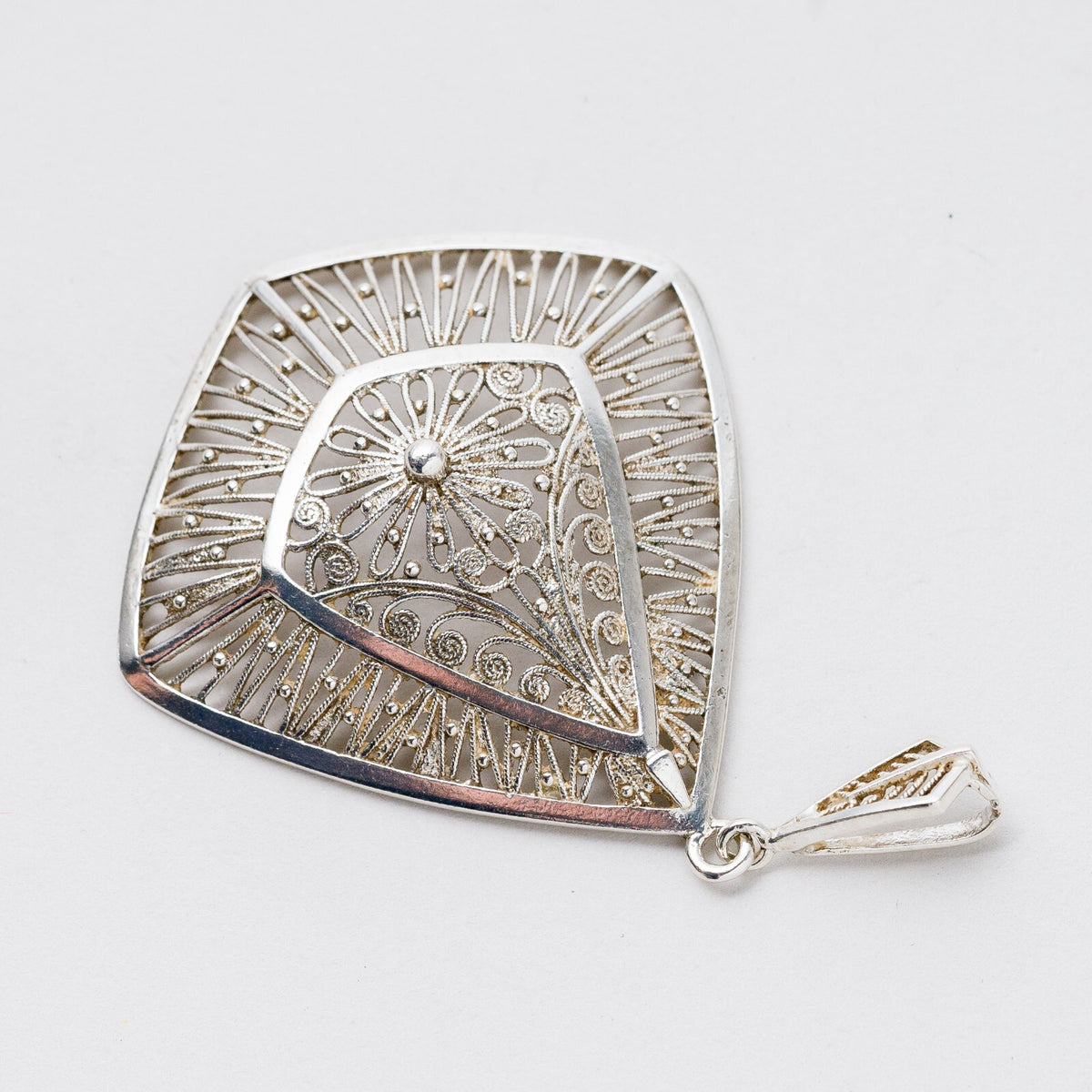 Anhänger 835 Silber Filigran 6 cm 5,67 g1