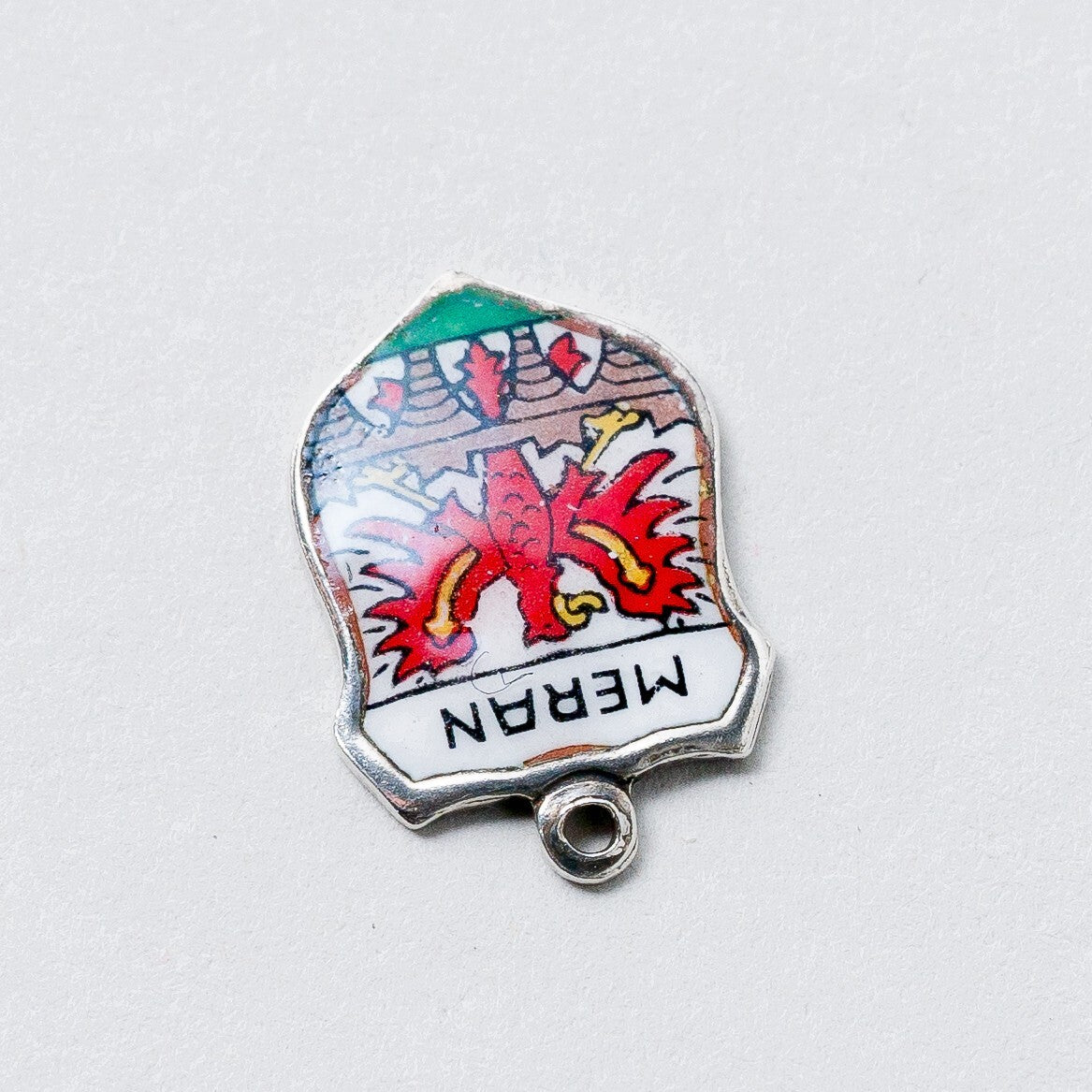 Anhänger 800 Silber Souvenir Anhänger Meran 1,5 cm 0,77 g1
