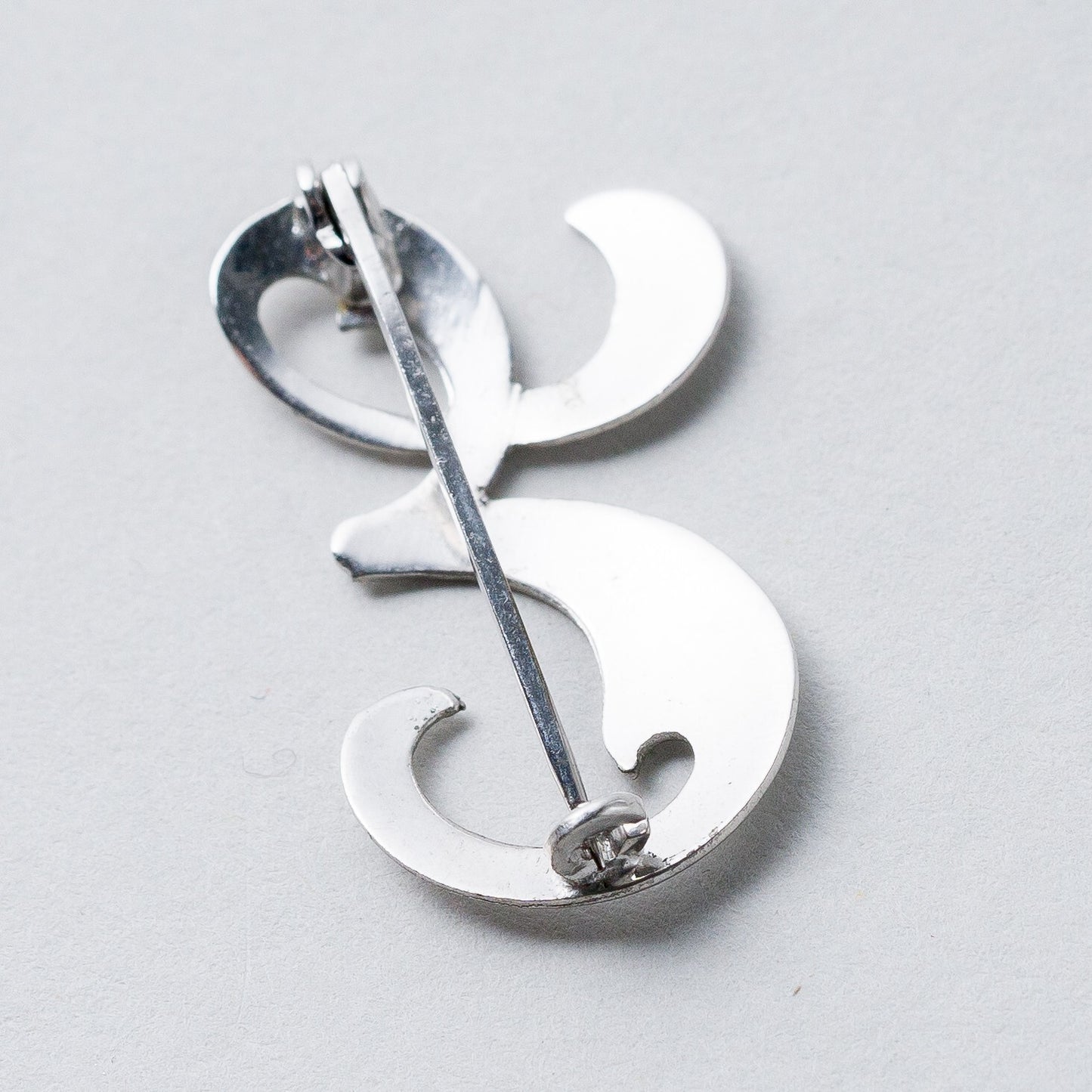 Silber Brosche Spange 800 "E" 2,6 cm 1,46 g3