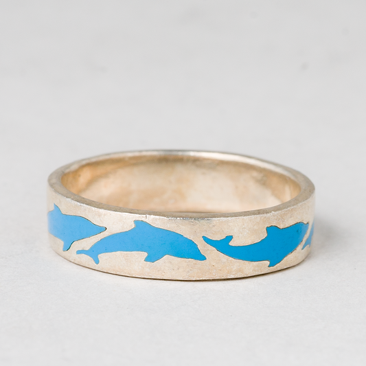 Ring Delfine 925er Silber 4,94 g Größe 60 (19,1 mm Ø)0