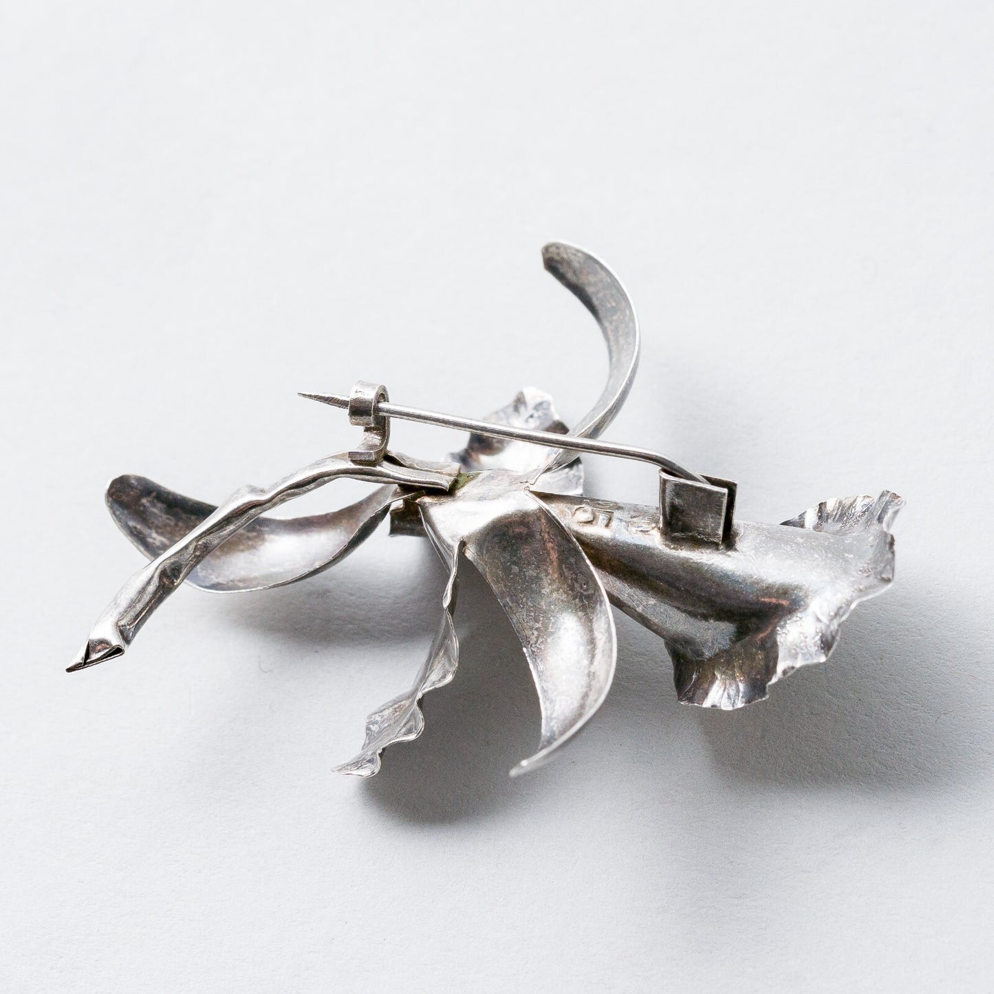 Silber Brosche Spange 925 Blume 4,7 cm 2,61 g3