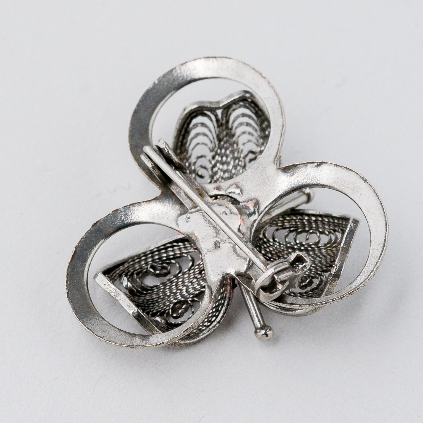 Silber Brosche Blume 5,44 g3