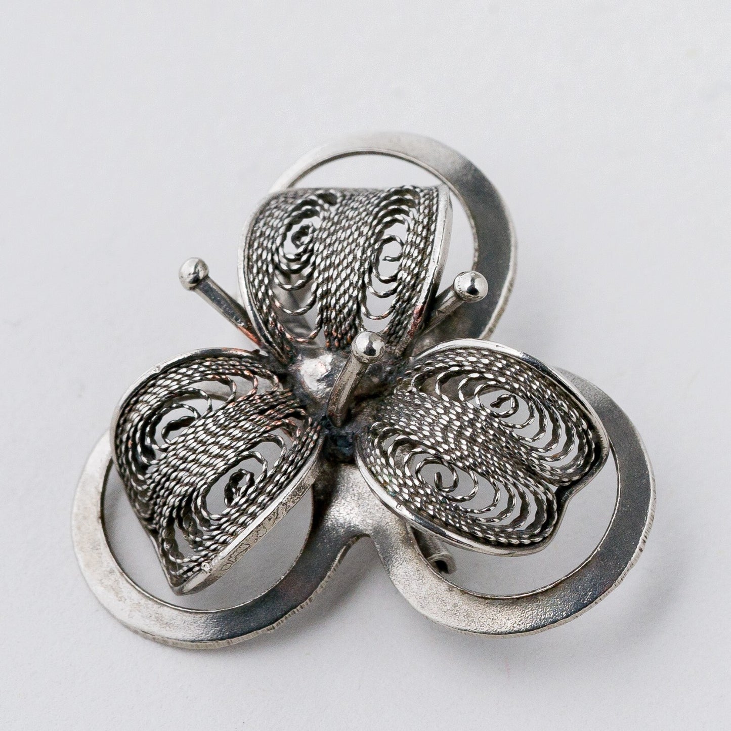 Silber Brosche Blume 5,44 g2