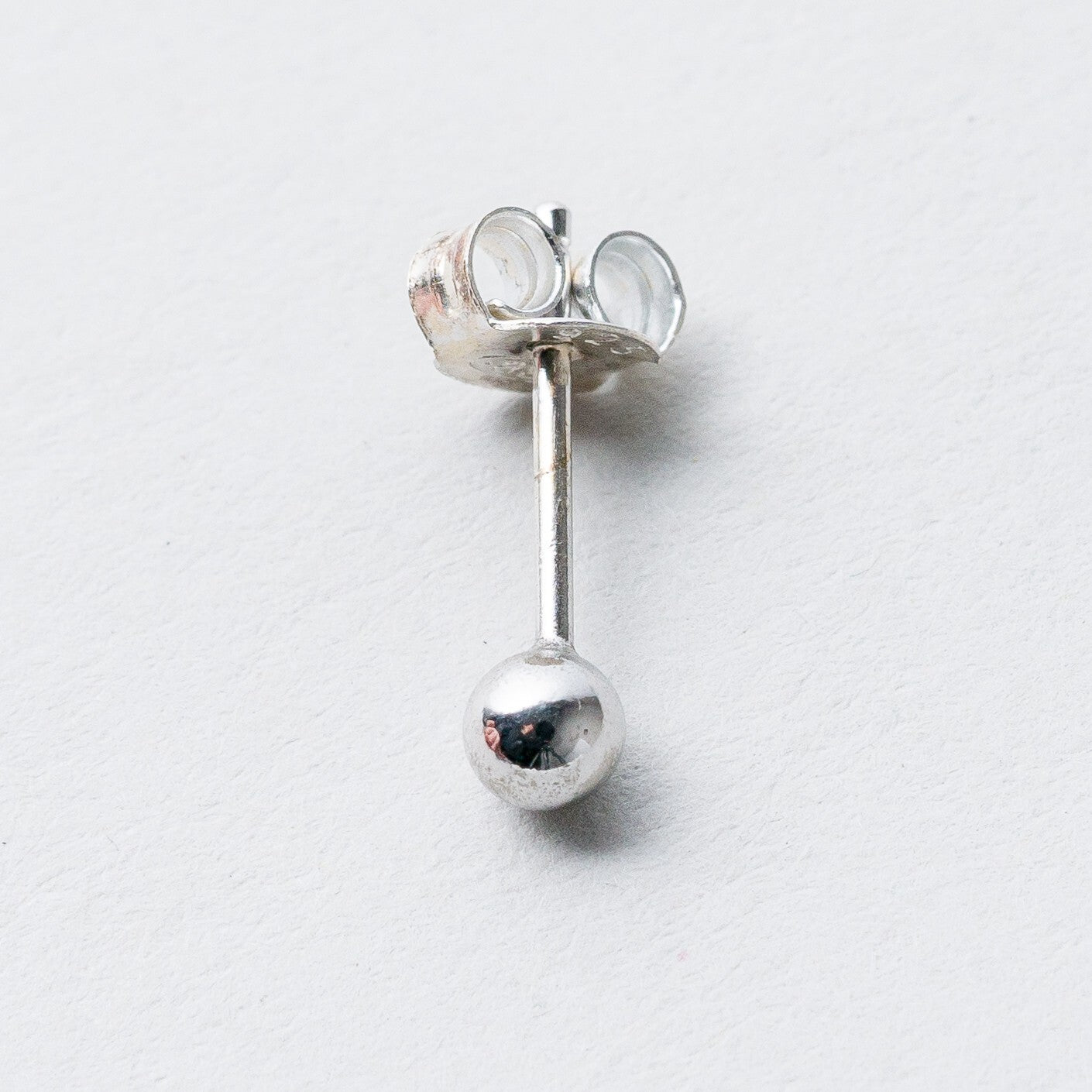 Einzelner Ohrring Ohrstecker Silber 3,2 cm 0,23 g3