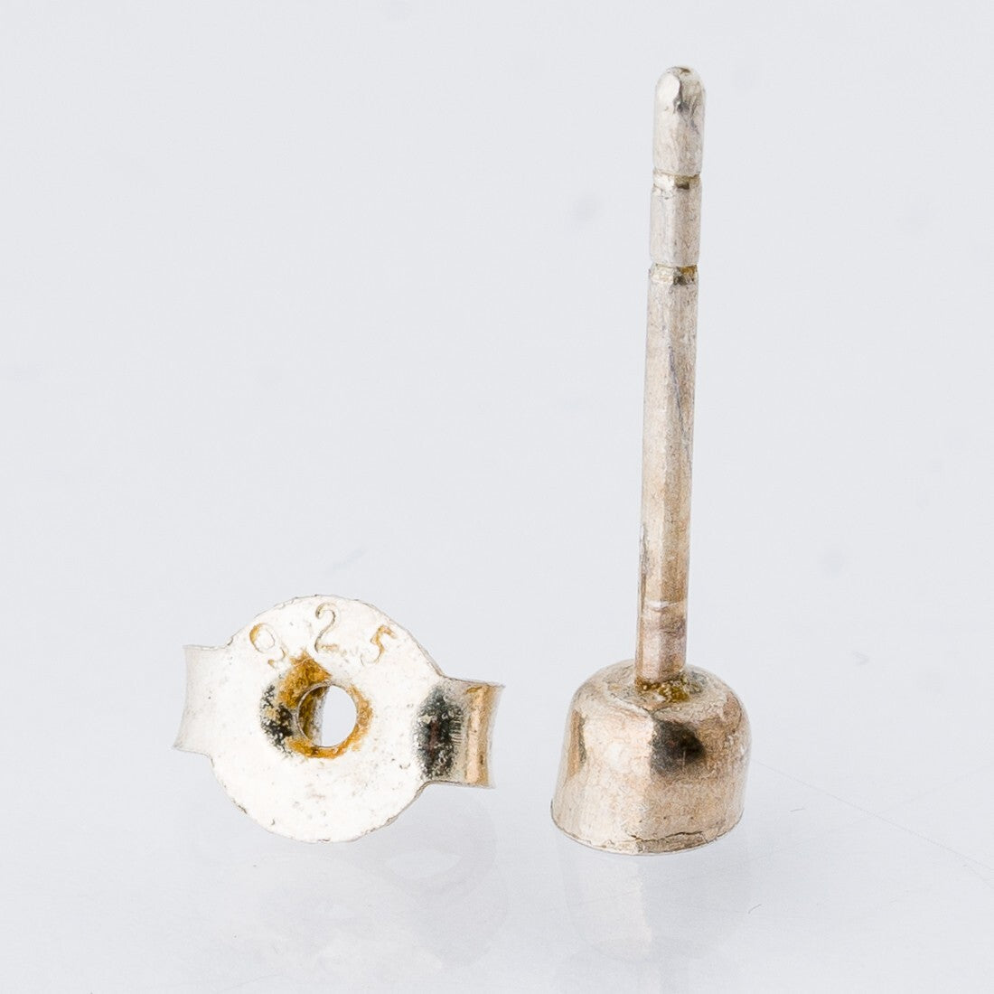 Einzelner Ohrring Ohrstecker Ohne Stein Silber 0,22 g4