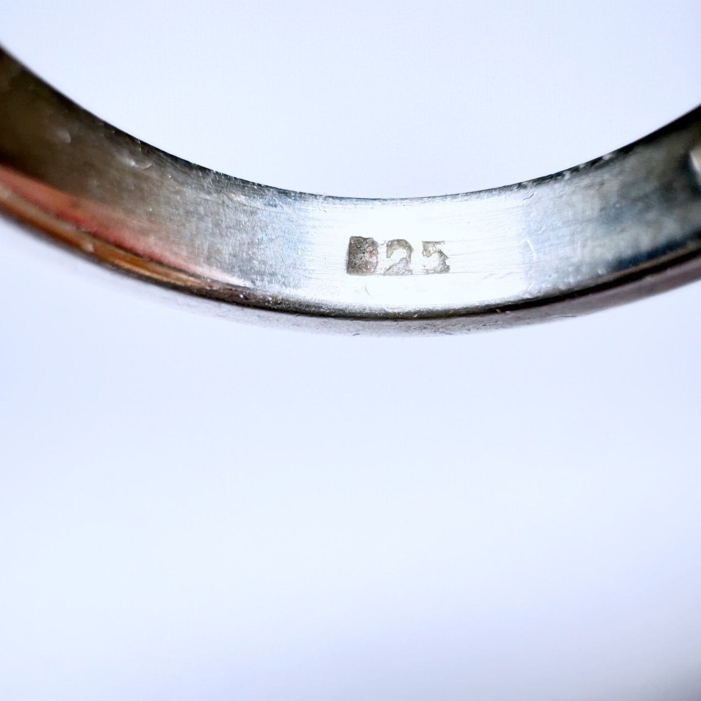 Ring 125er Silber Größe 55 mit grüner Emaille 3,60g6
