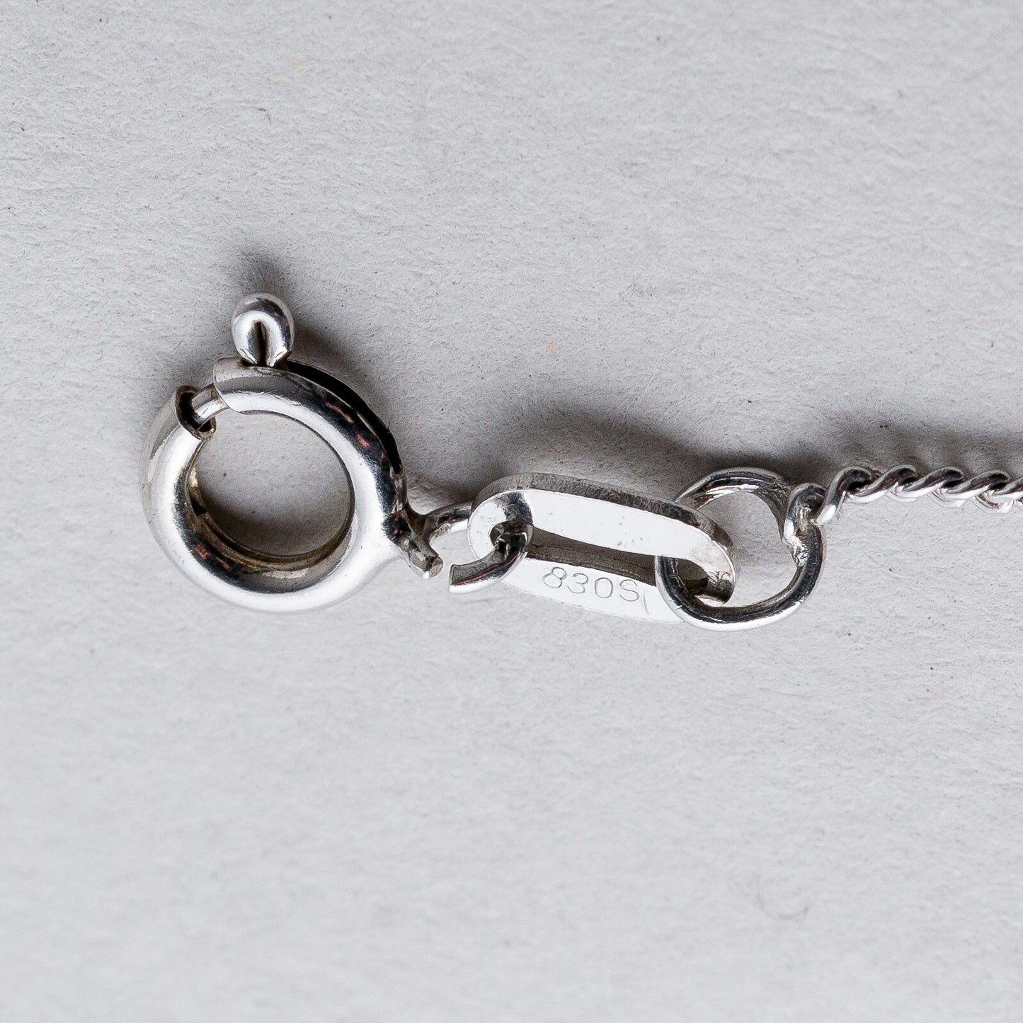 Silber Halskette 830 Panzerkette 1,2 mm 43 cm 2,18 g4
