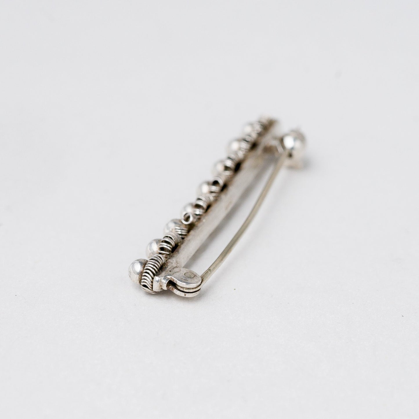 Brosche 800 Silber Kugeln 4,1 cm 2,64 g4
