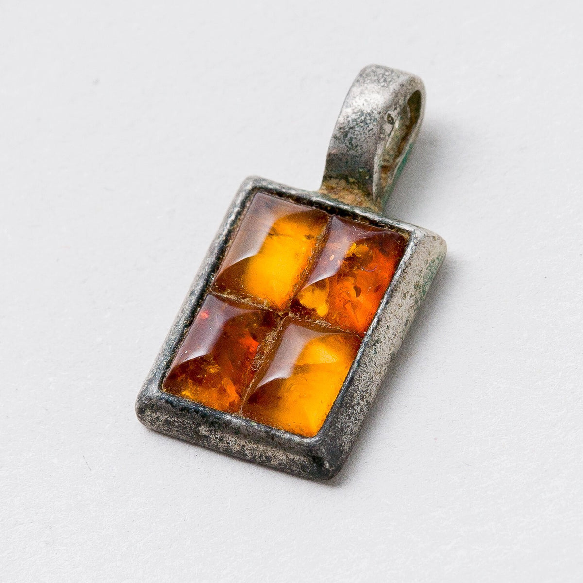 Anhänger Silber Bernstein 2,5 cm 3,79 g0
