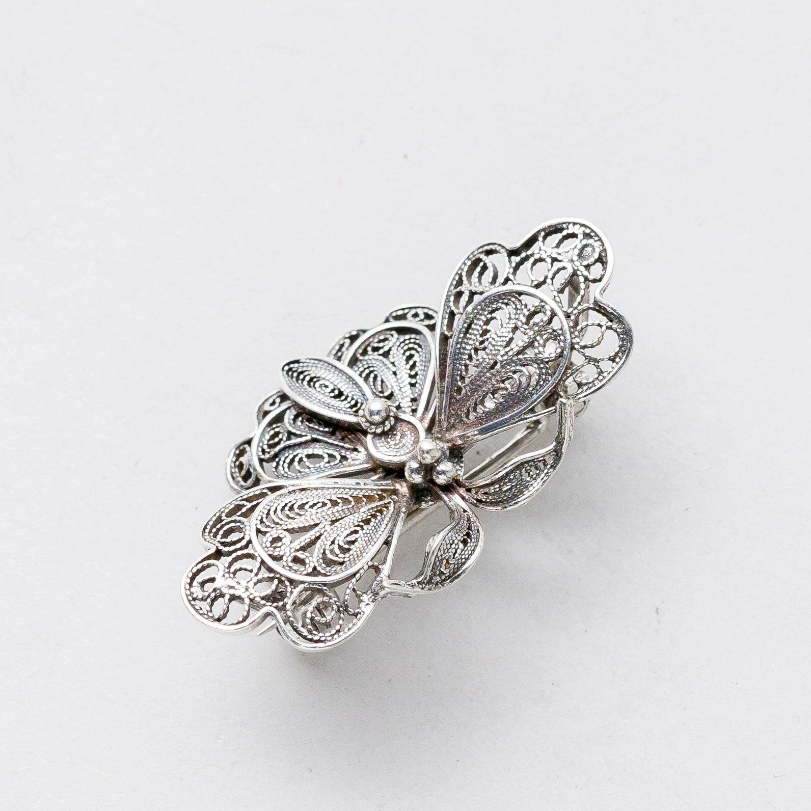 Brosche Silber Schmetterling filigran 3,3 cm 3,67 g1