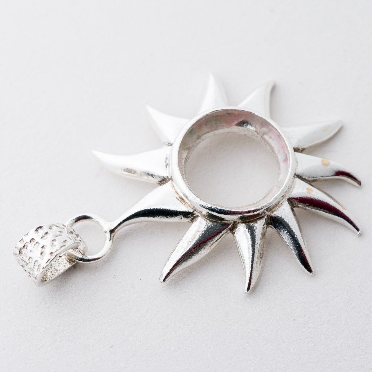 Anhänger Silber 925 Sonne Ohne Stein 5 cm 12,02 g2