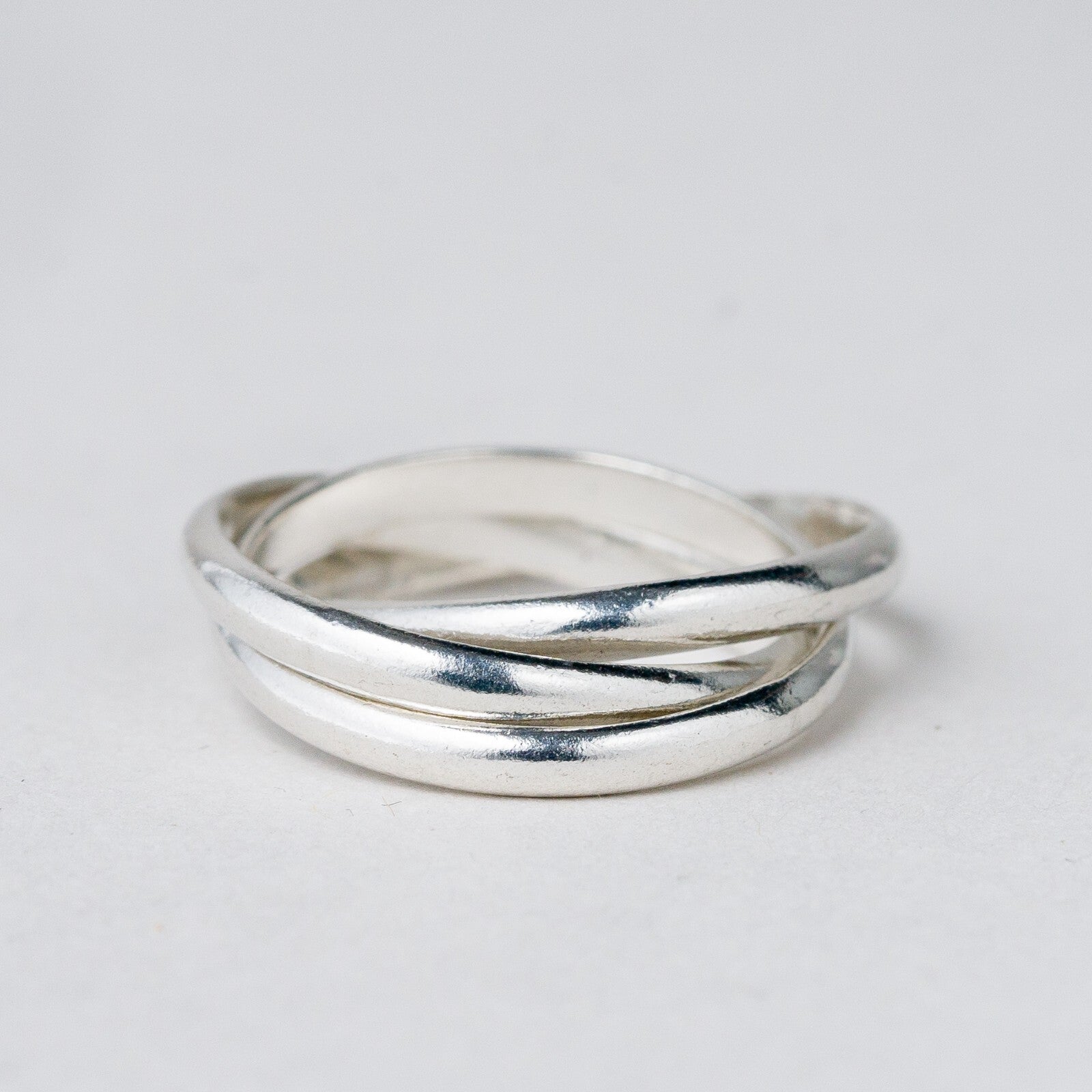 Silber 3 x Ring Trinity Größe 50 (15,9 mm Ø) 3,65 g4