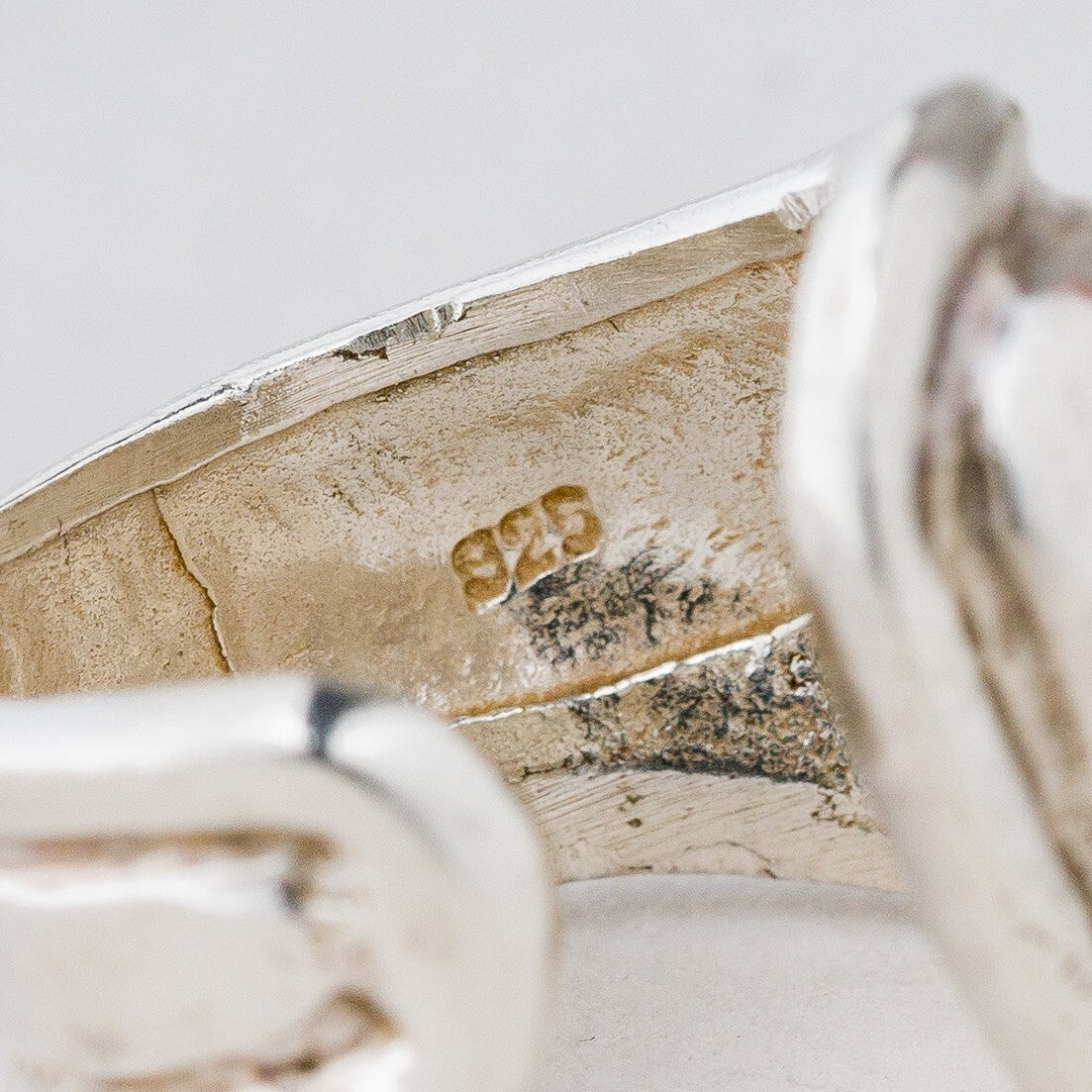 Ring 925 Silber Größe flexibel ca. 54 7,56 g7