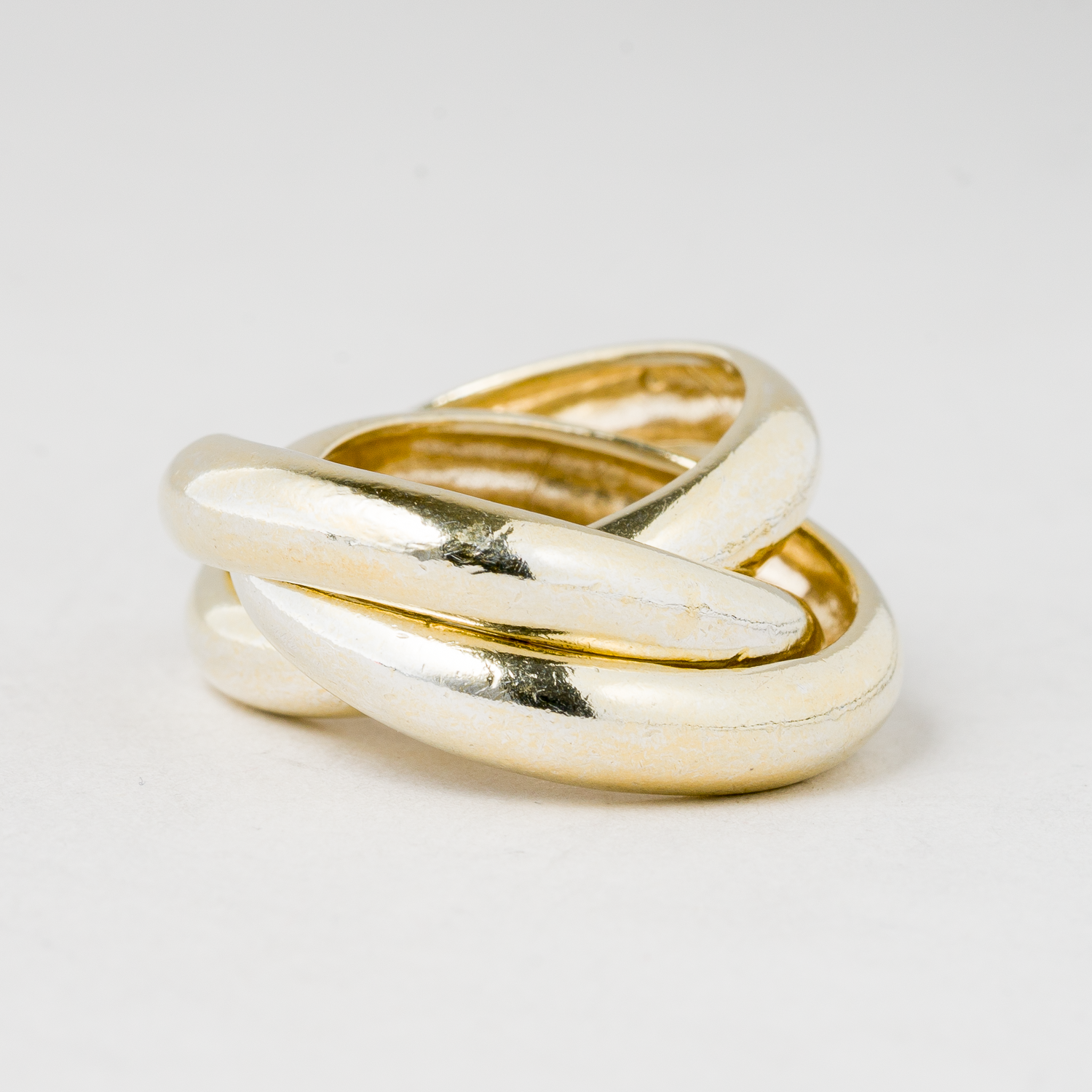 3 x Ring vergoldet 925er Silber 12,22 g Größe 54 (17,2 mm Ø)2