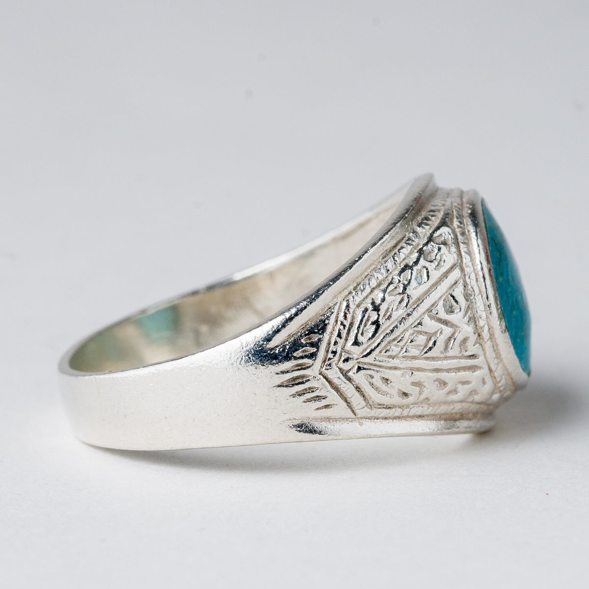 Silber Ring 925 Türkis Größe 64 (20,3 mm Ø) 5,8 g2