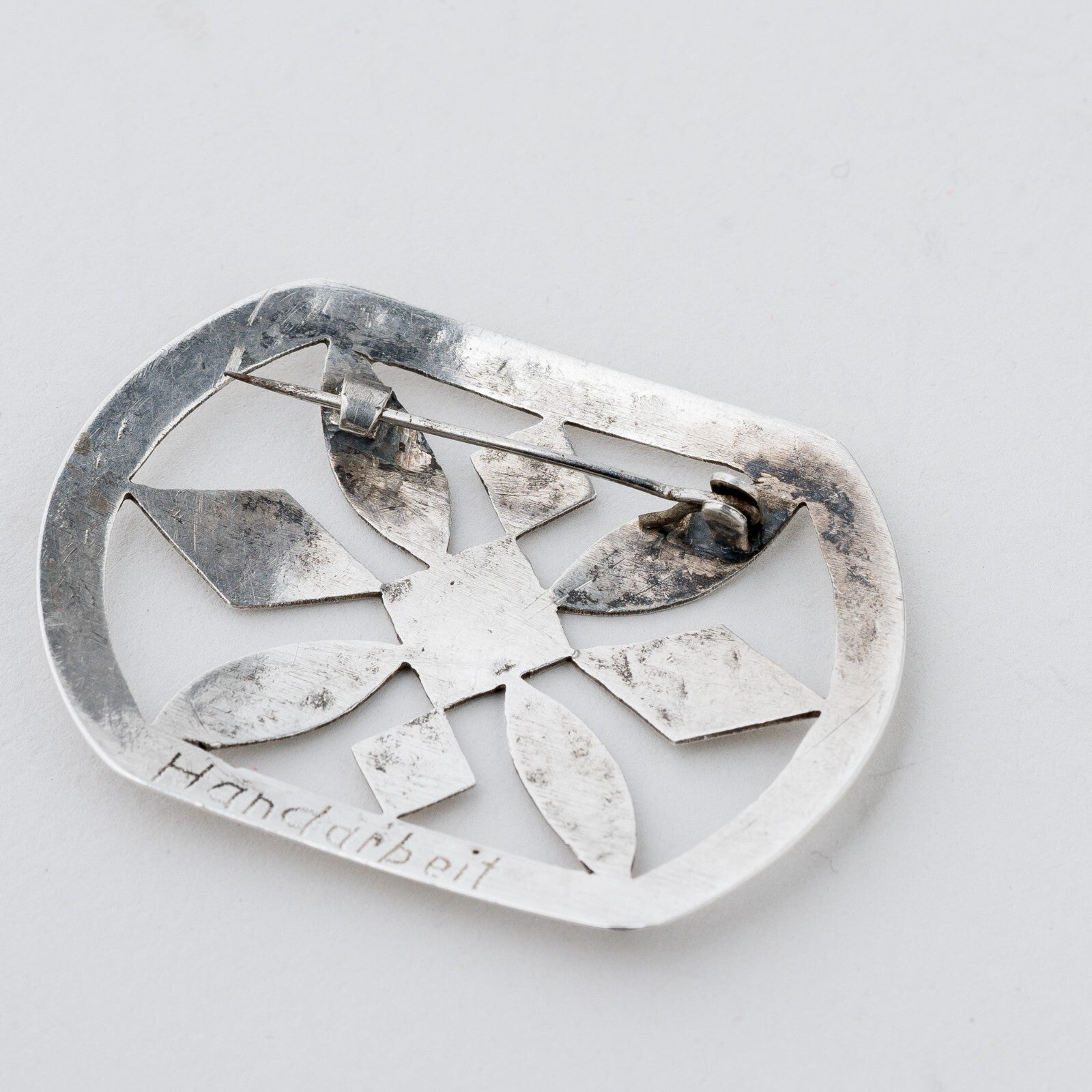 Silber Brosche Blätter 6,23 g3